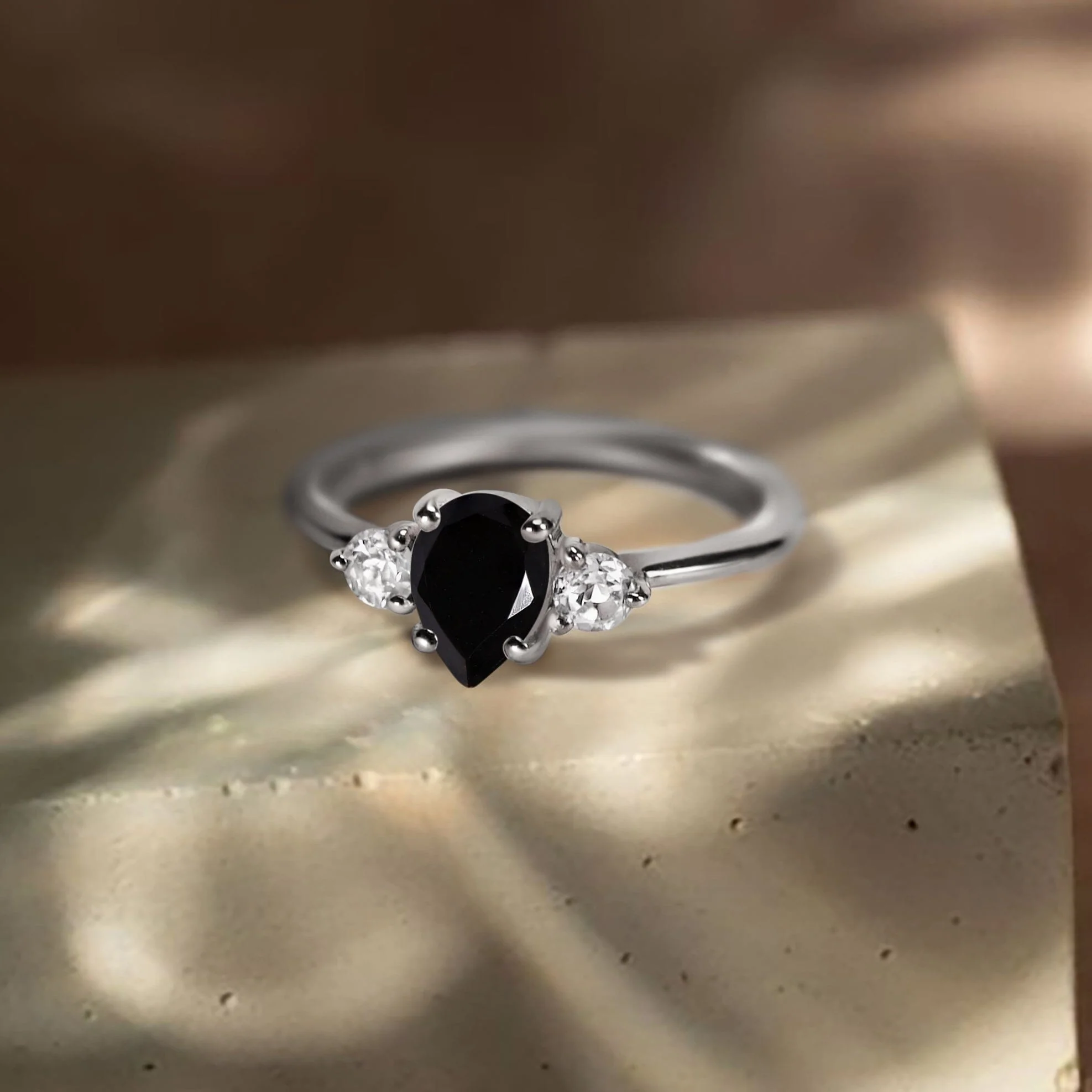 Black Obsidian Ring - Lania - Image 8
