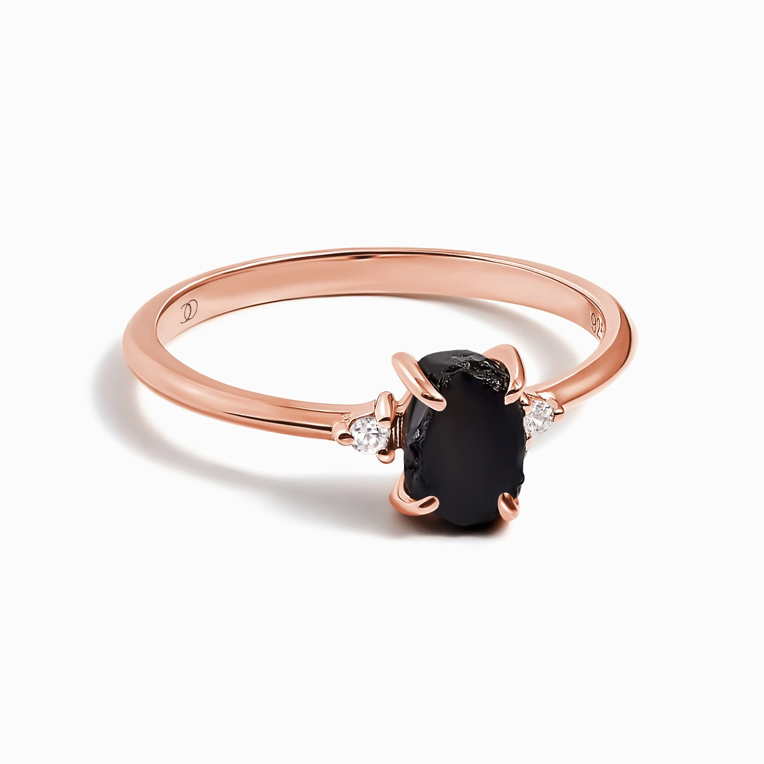 Black Obsidian Ring - Petite Raw Allure - Image 3