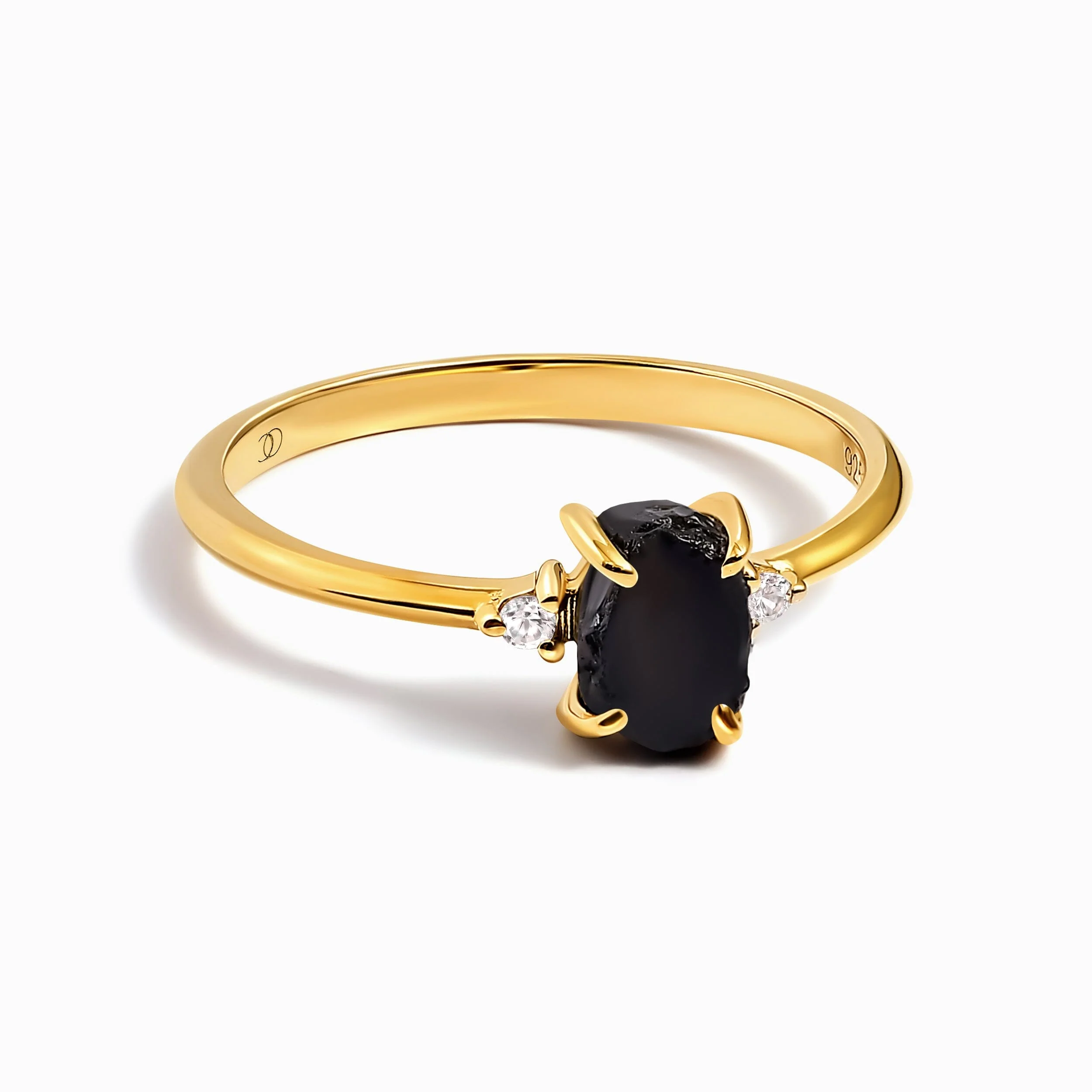 Black Obsidian Ring - Petite Raw Allure - Image 5