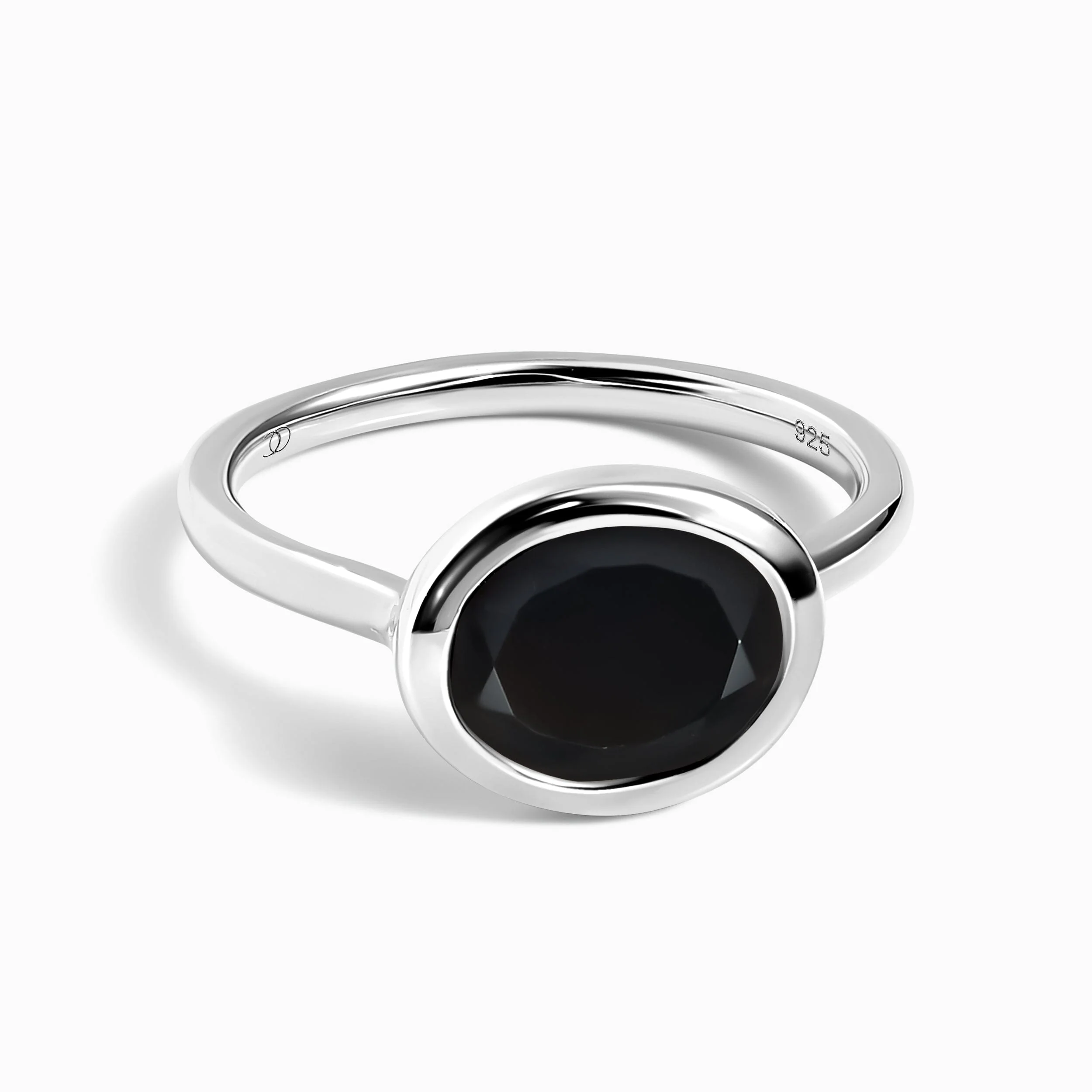 Black Obsidian Skin Touch Ring - Feel the Strength