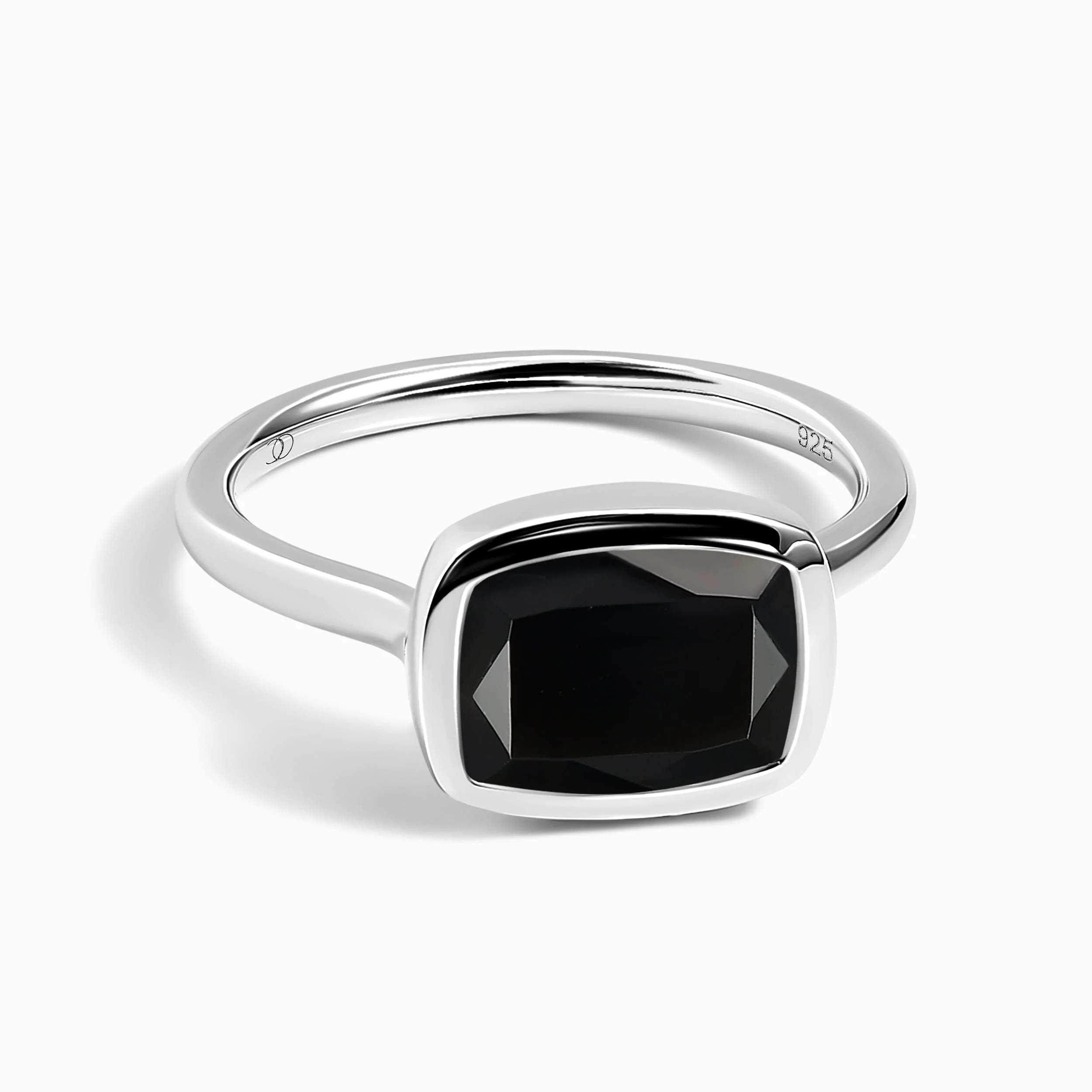 Black Obsidian Skin Touch Ring - Touched by Strength
