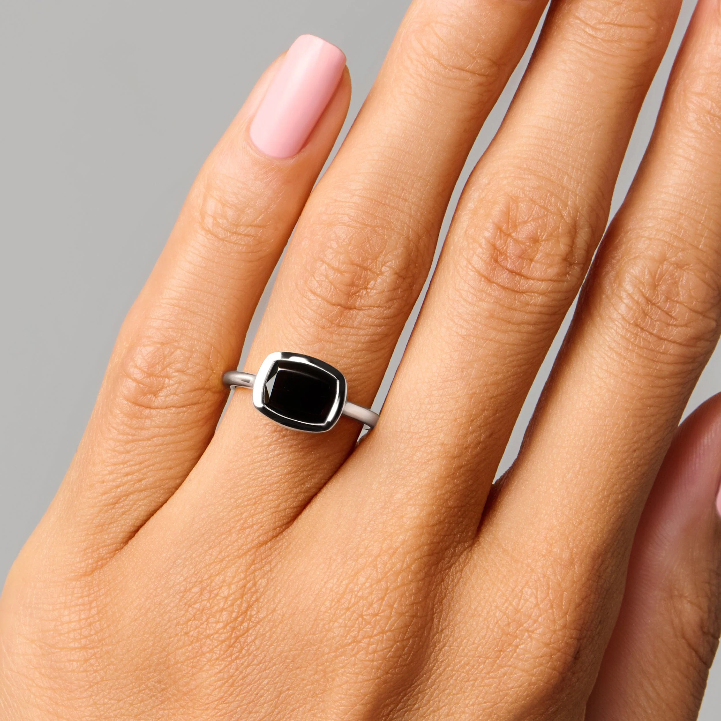 Black Obsidian Skin Touch Ring - Touched by Strength - Image 2