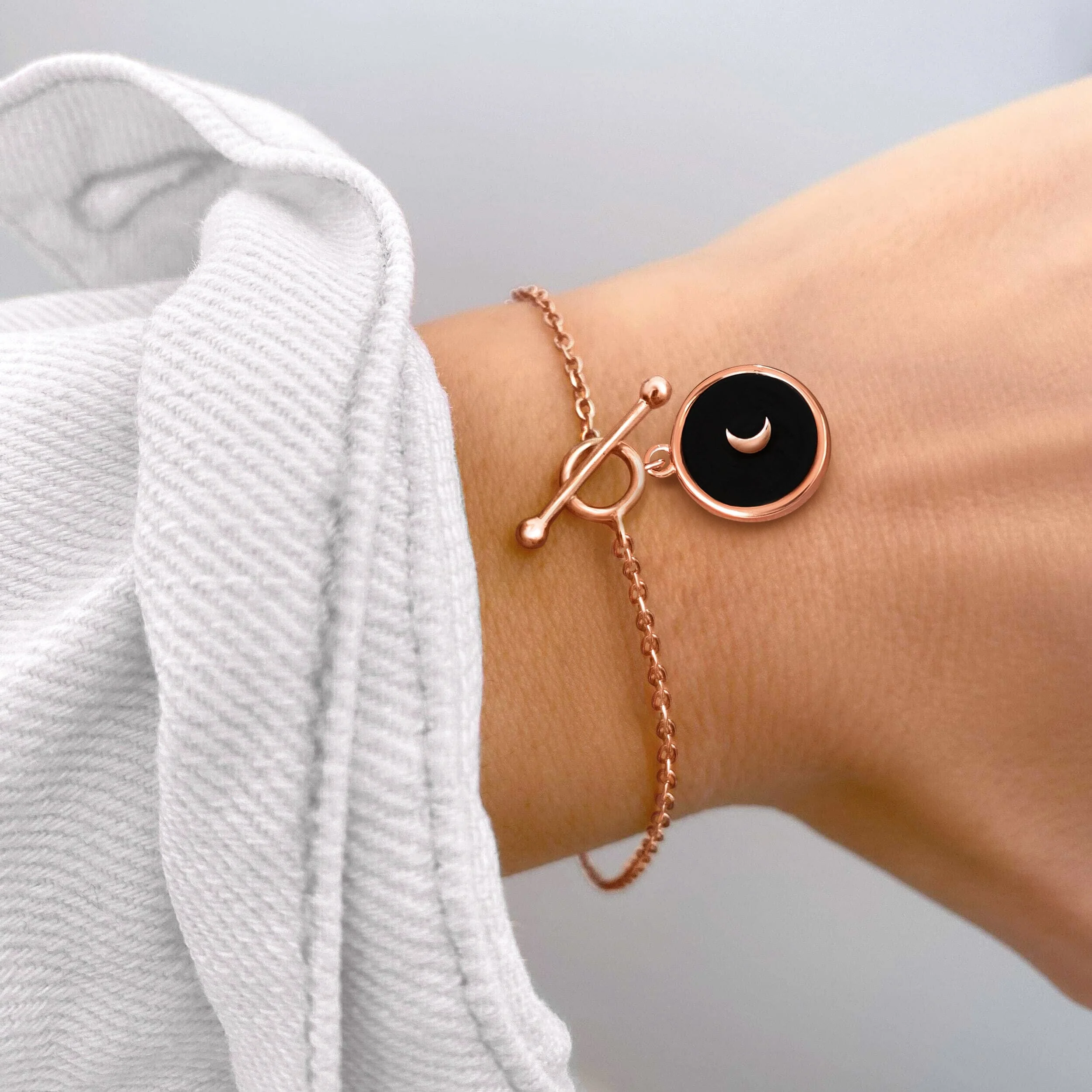 Black Obsidian T-Lock Bracelet - Dream - Image 4