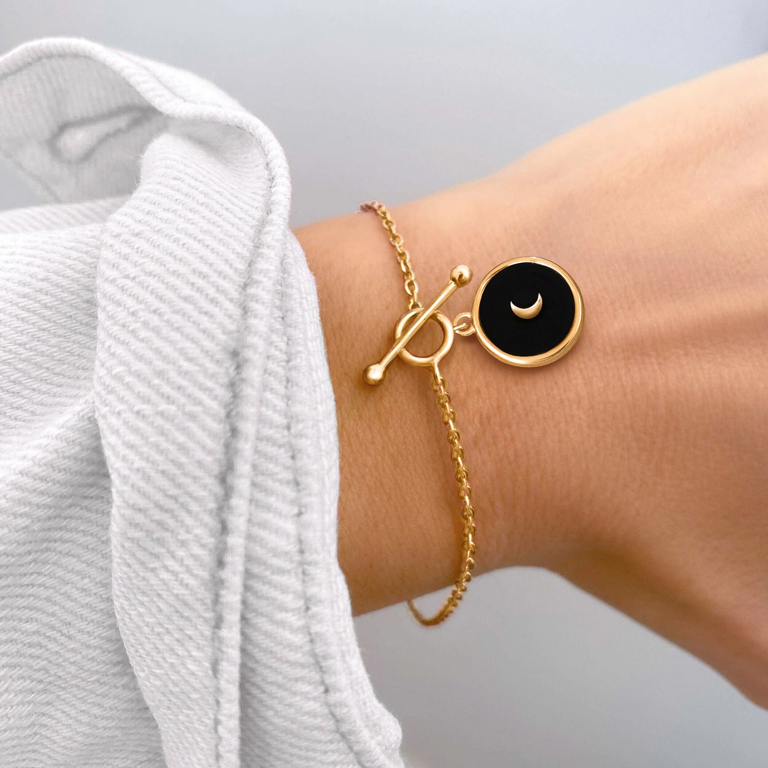 Black Obsidian T-Lock Bracelet - Dream - Image 6