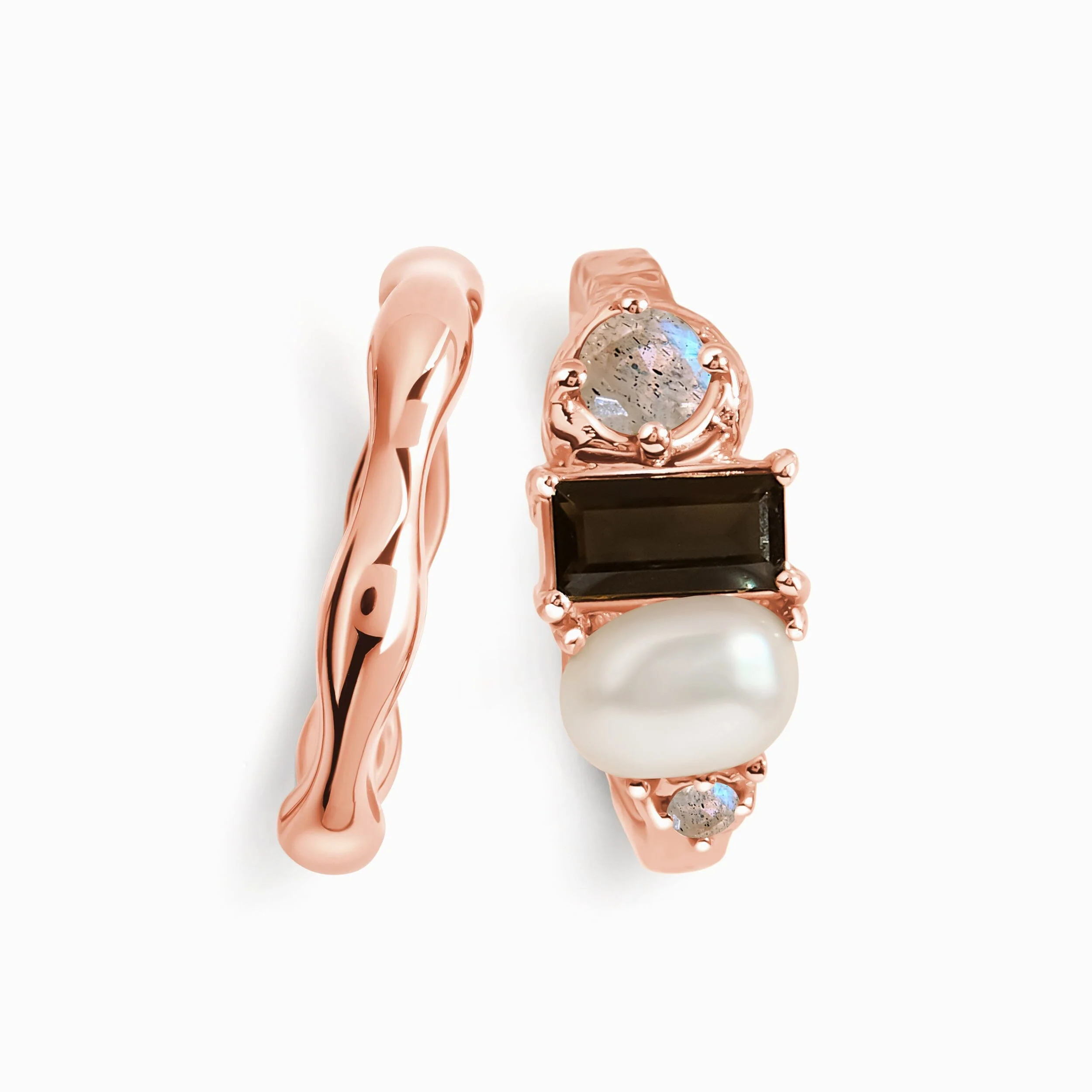 Black Obsidian Treasure & Magma Band Set - Image 3