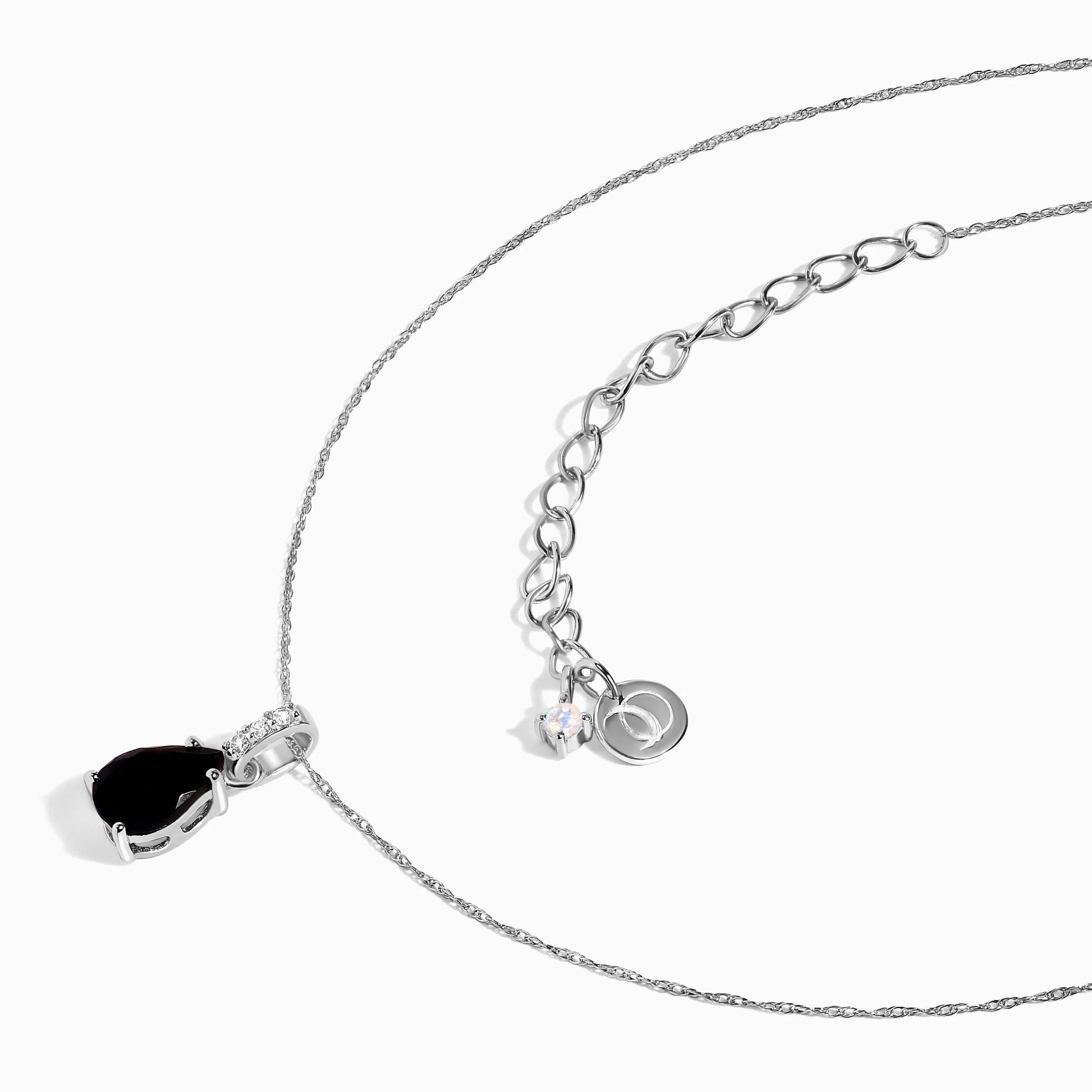 Black Onyx Diamond Necklace Sway - December Birthstone - Image 9