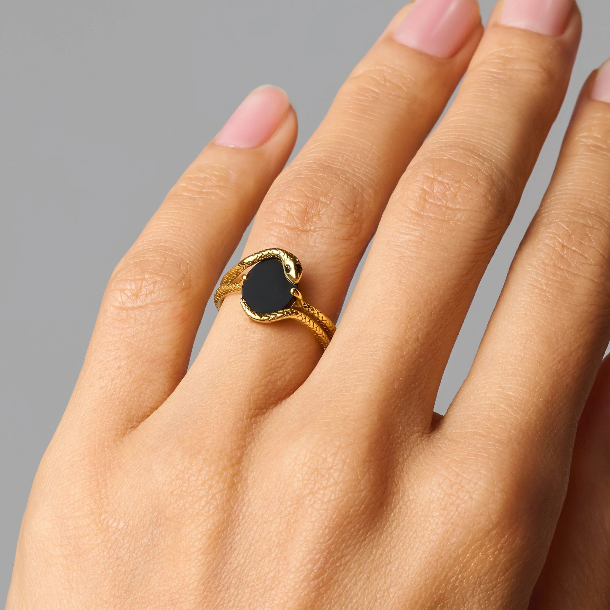Black Onyx Ring - Serpent of Release - Image 15