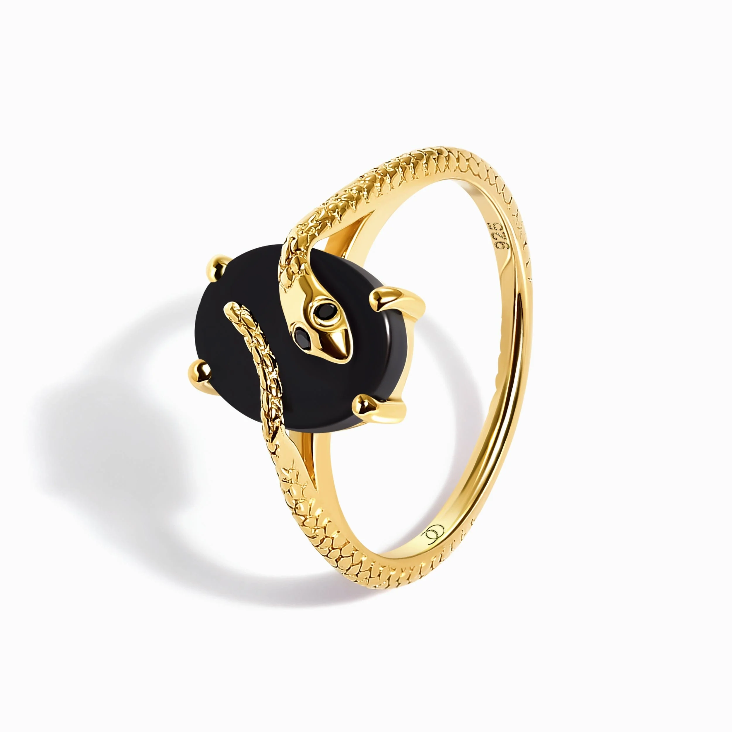 Black Onyx Ring - Serpent of Willpower - Image 10