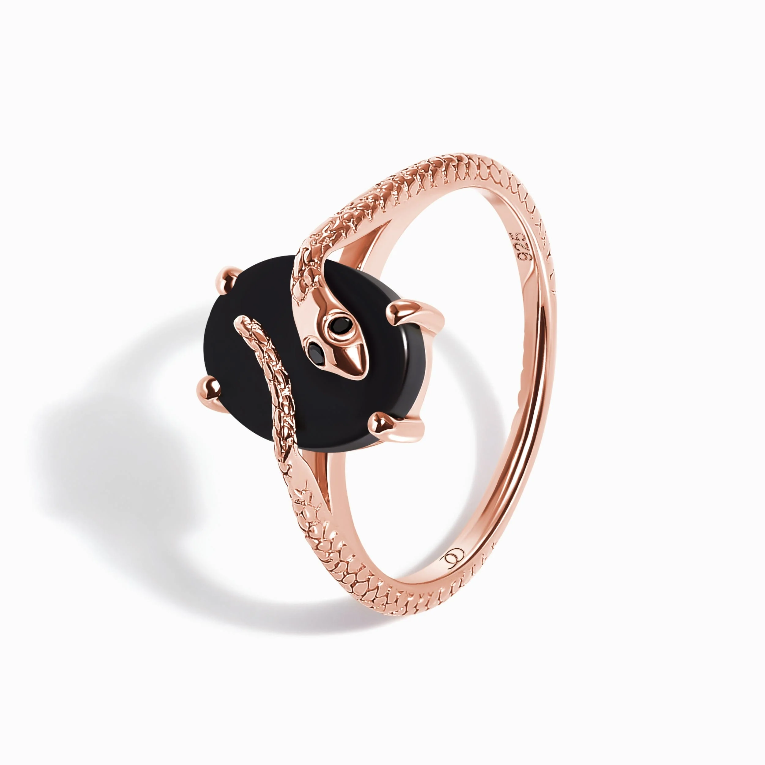 Black Onyx Ring - Serpent of Willpower - Image 9