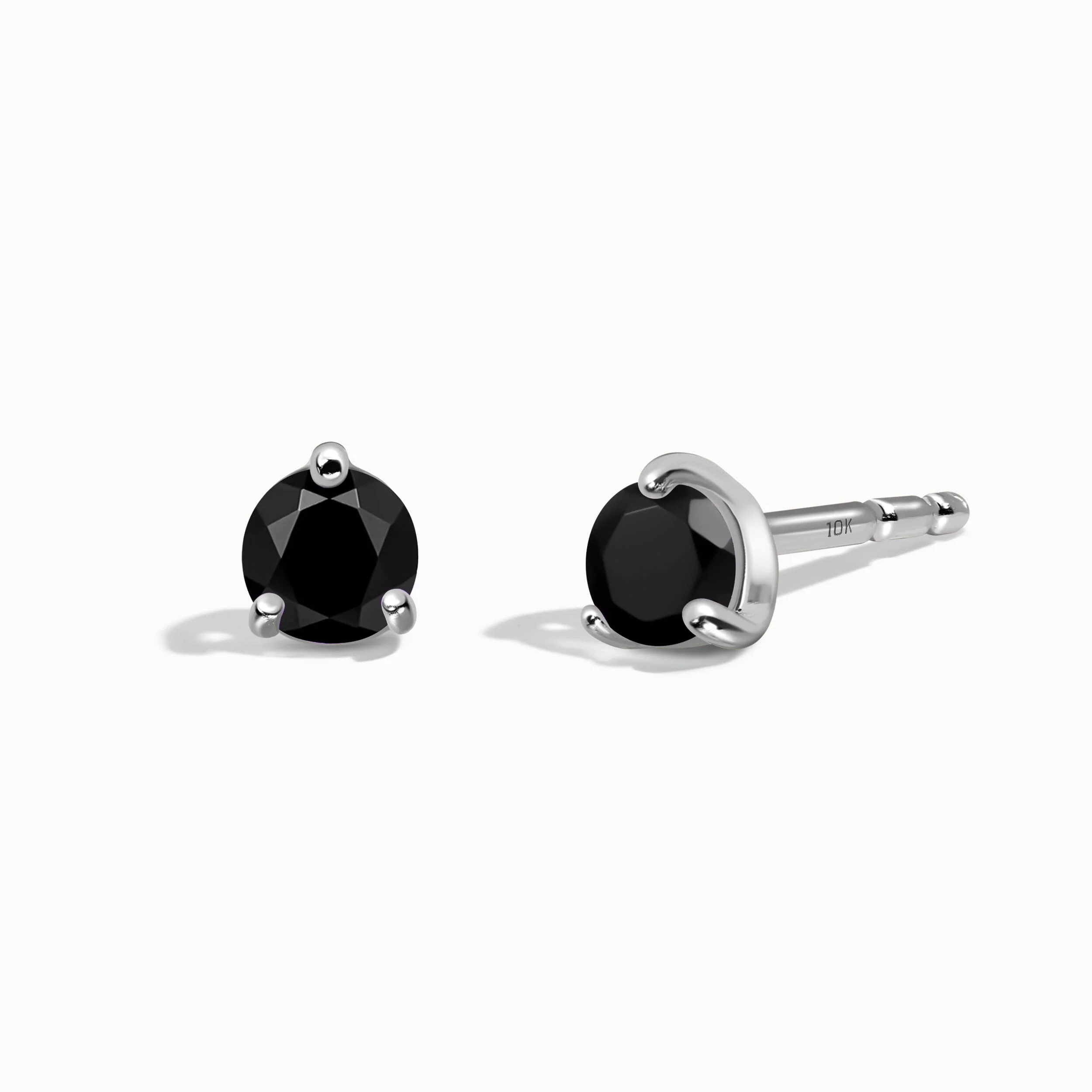 Black Onyx Round Studs - December Birthstone - Image 3