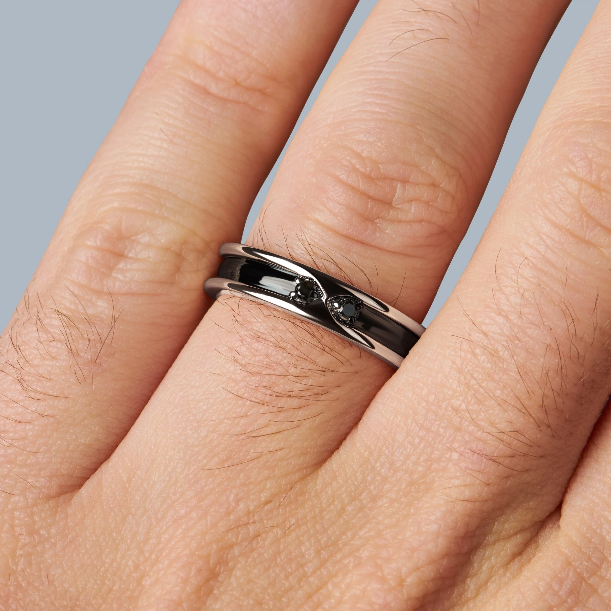 Black Onyx Unisex Ring - Individualist - Image 9