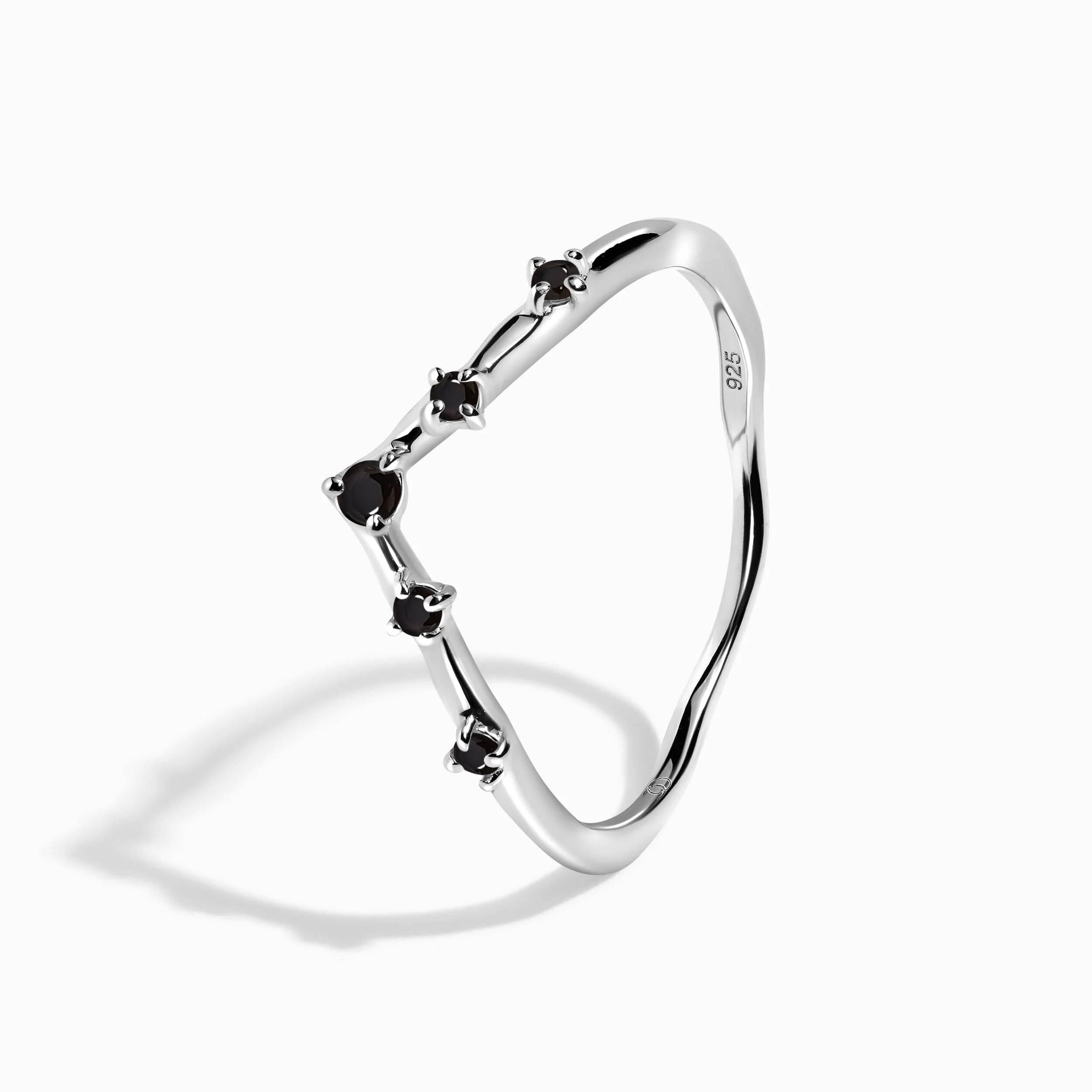 Black Spinel Ring - Cosmic Crown - Image 8