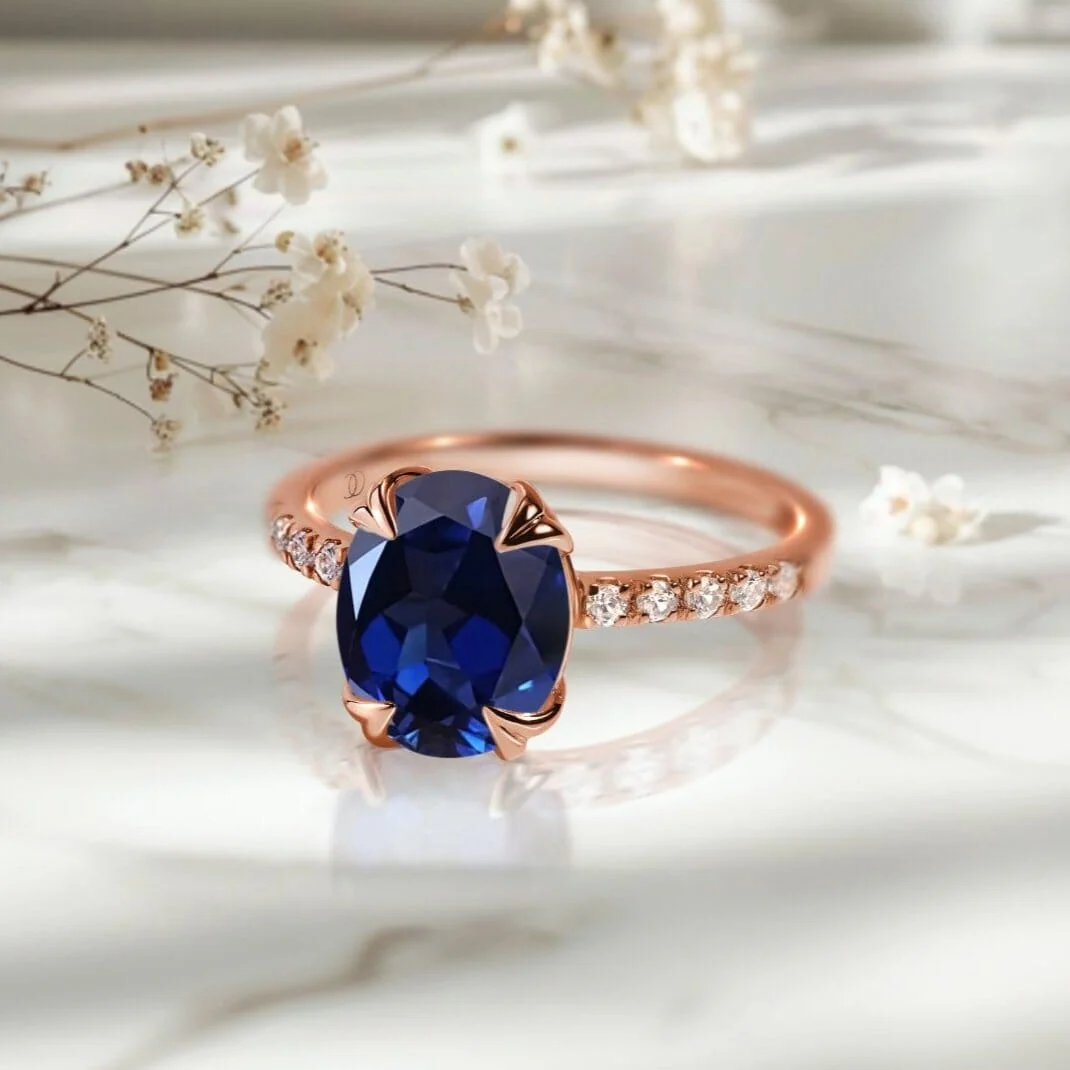 Blue Sapphire Ring - Harlow - Image 15