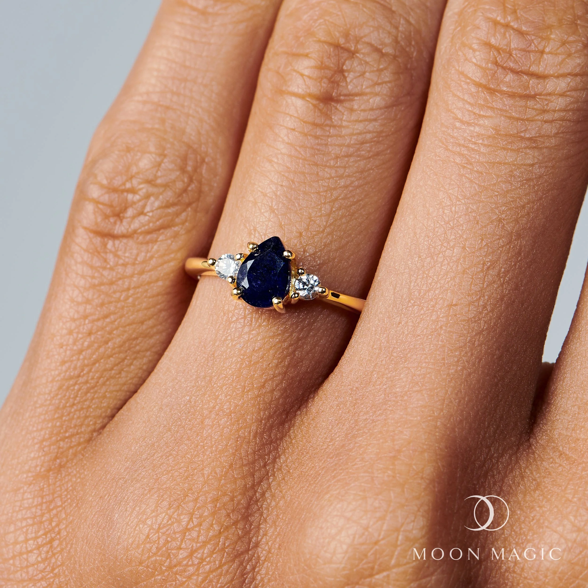 Blue Sapphire Ring - Lania - Image 6