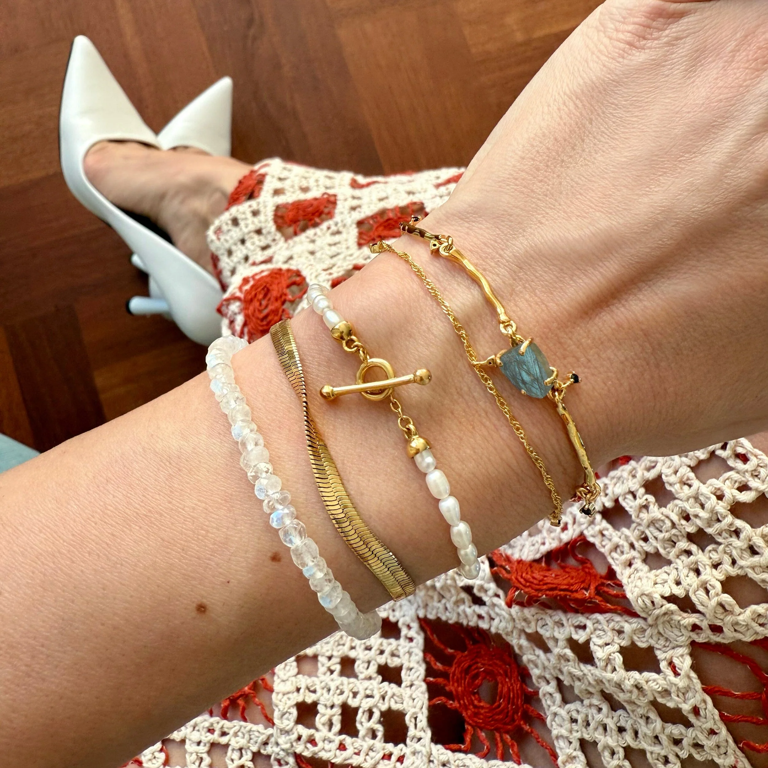 Plain Metal Wristlet - Herringbone Bracelet - Image 18