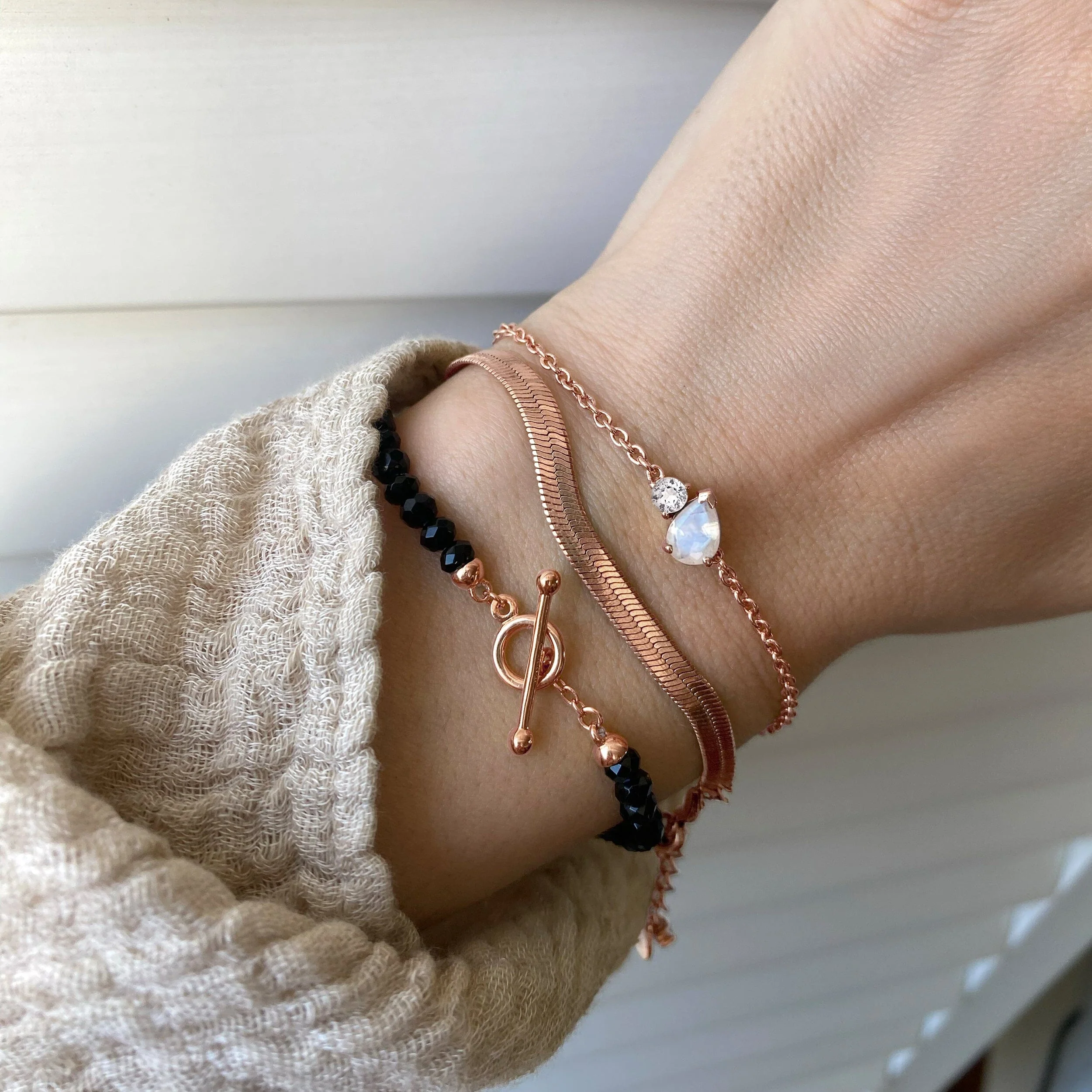 Plain Metal Wristlet - Herringbone Bracelet - Image 21
