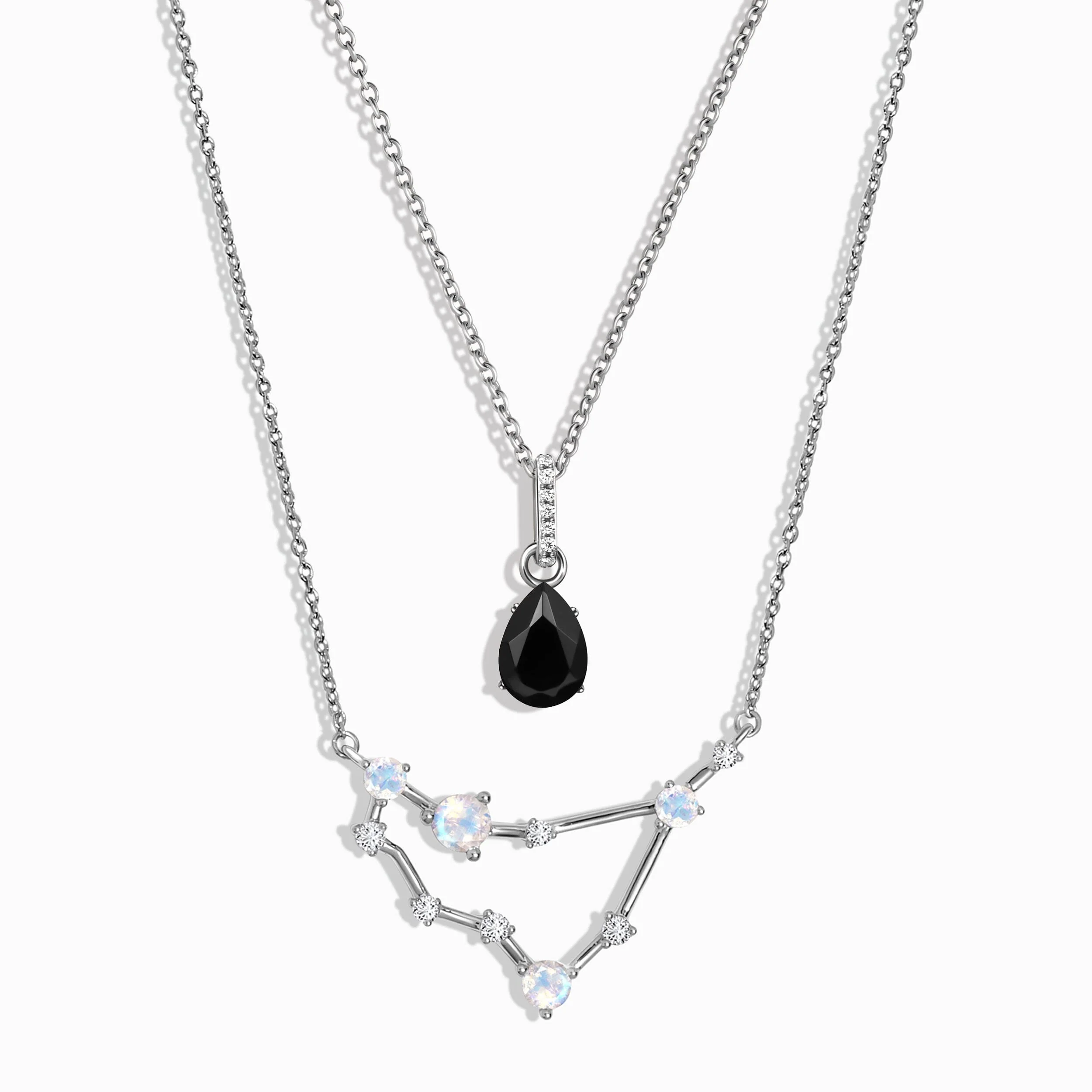 Capricorn Zodiac & December Birthstone Necklaces