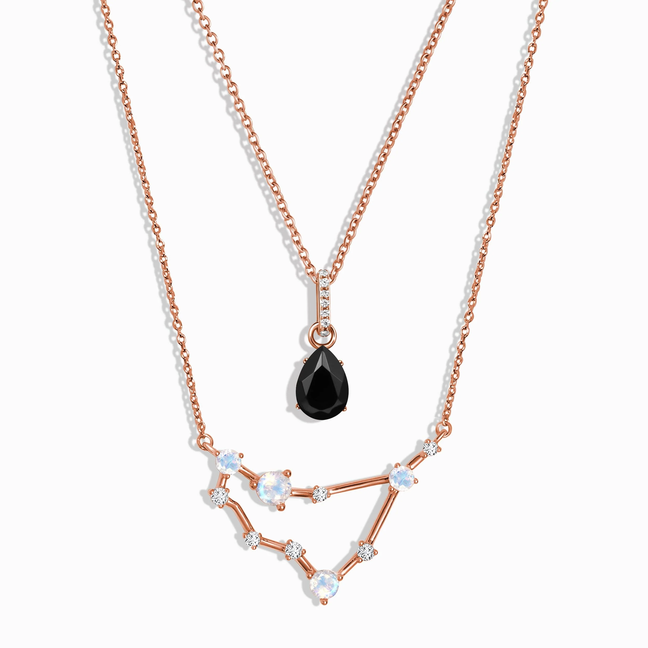 Capricorn Zodiac & December Birthstone Necklaces - Image 4