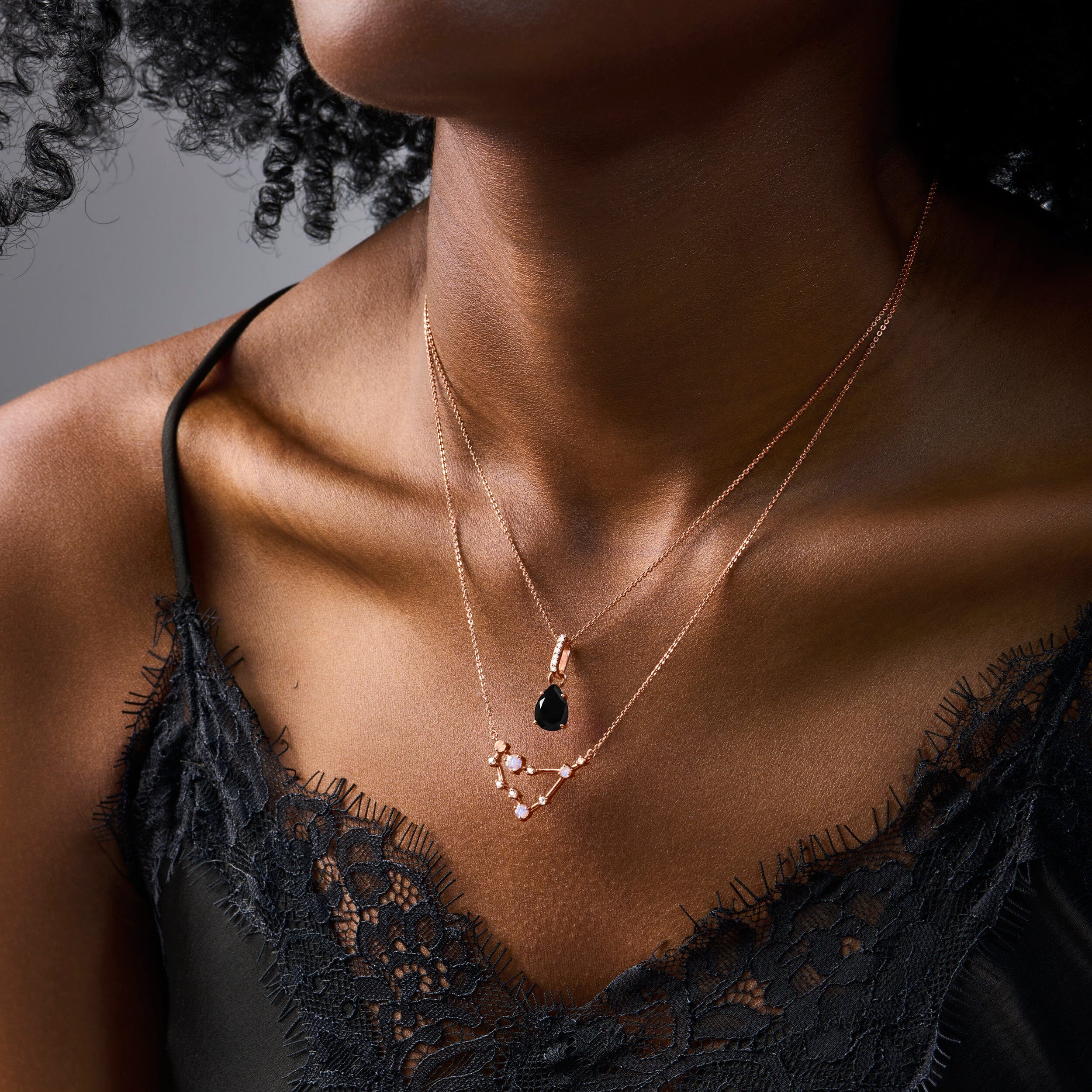 Capricorn Zodiac & December Birthstone Necklaces - Image 5