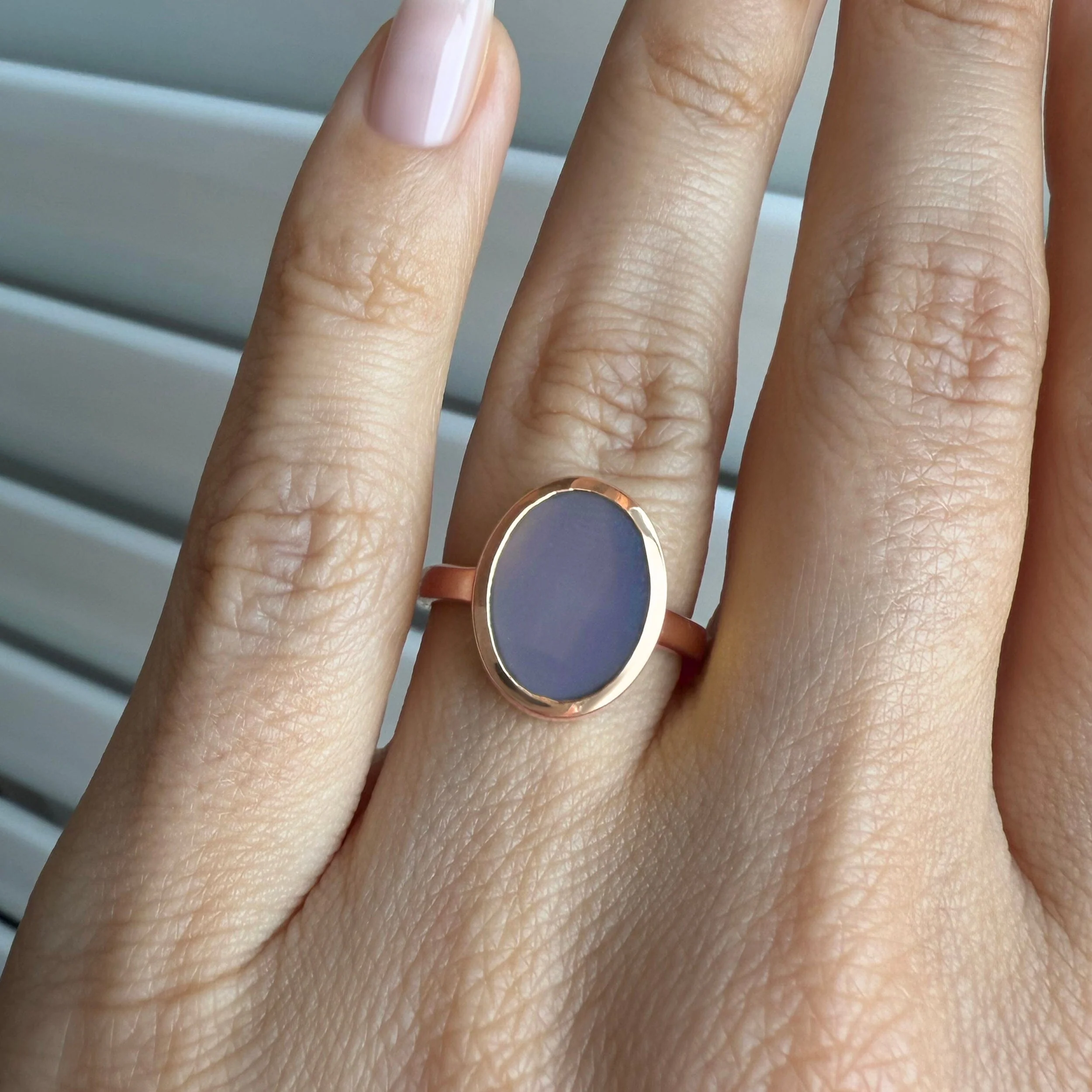 Crystal Ring - Enfolded Grey Agate - Image 4