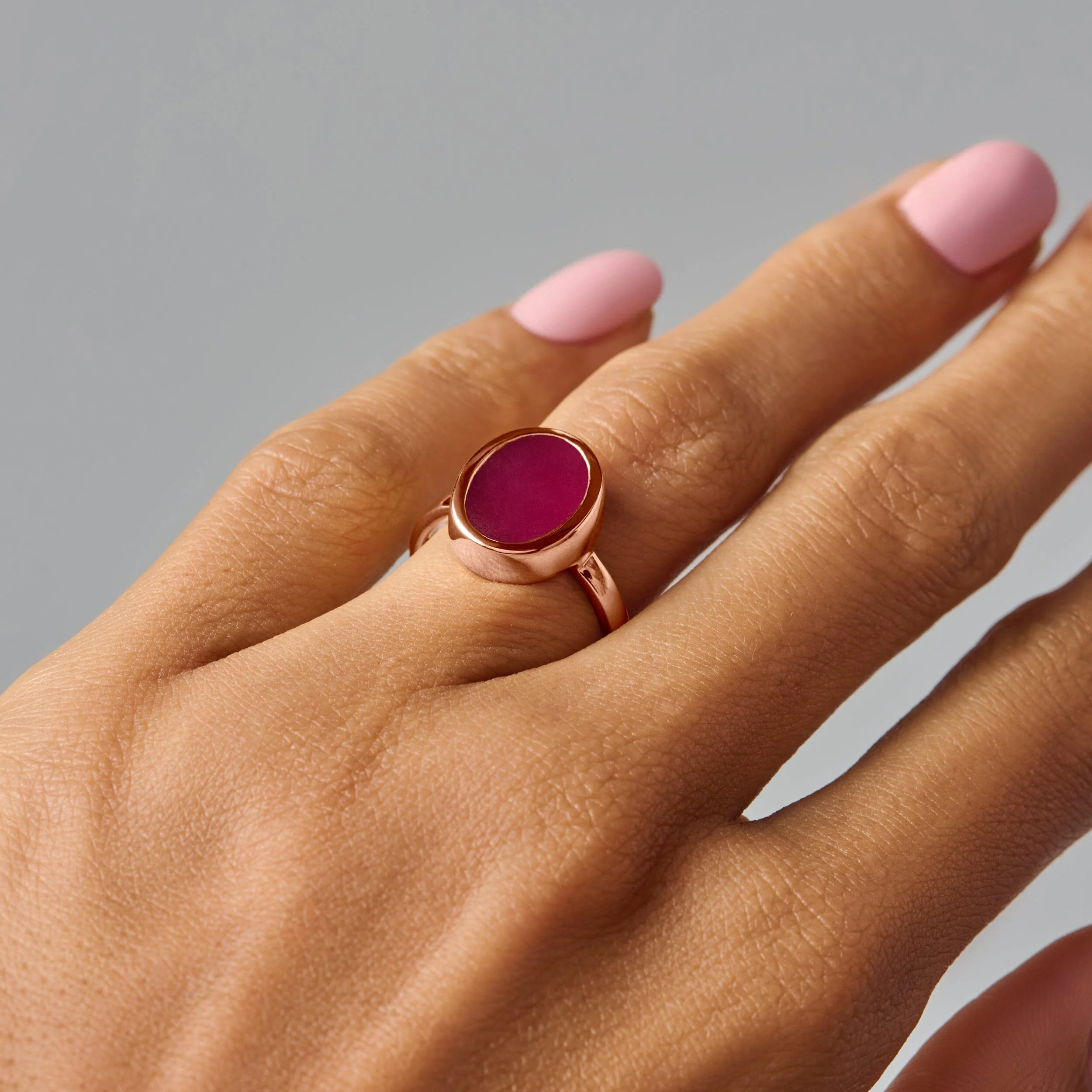 Crystal Ring - Enfolded Pink Quartz - Image 18