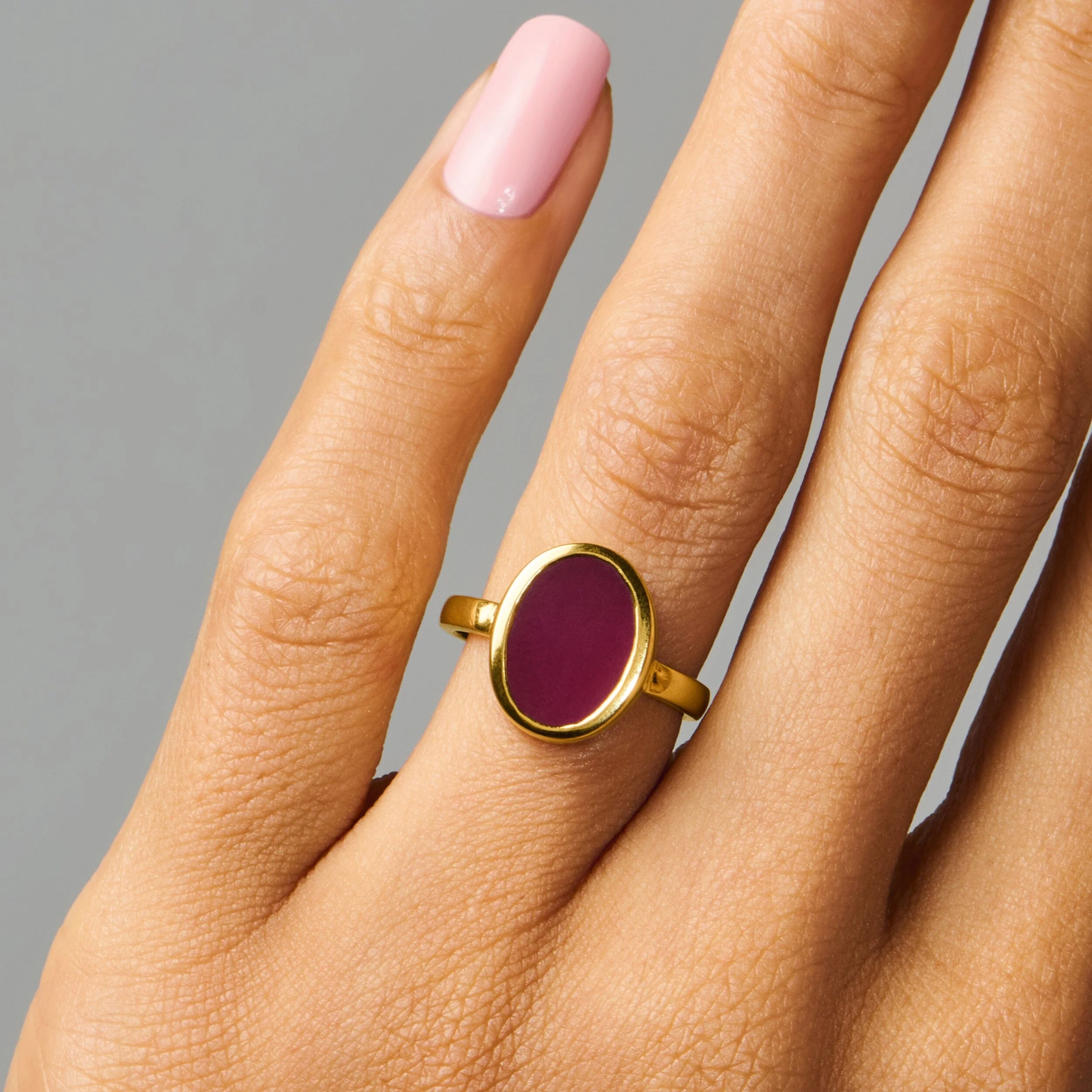 Crystal Ring - Enfolded Pink Quartz - Image 8