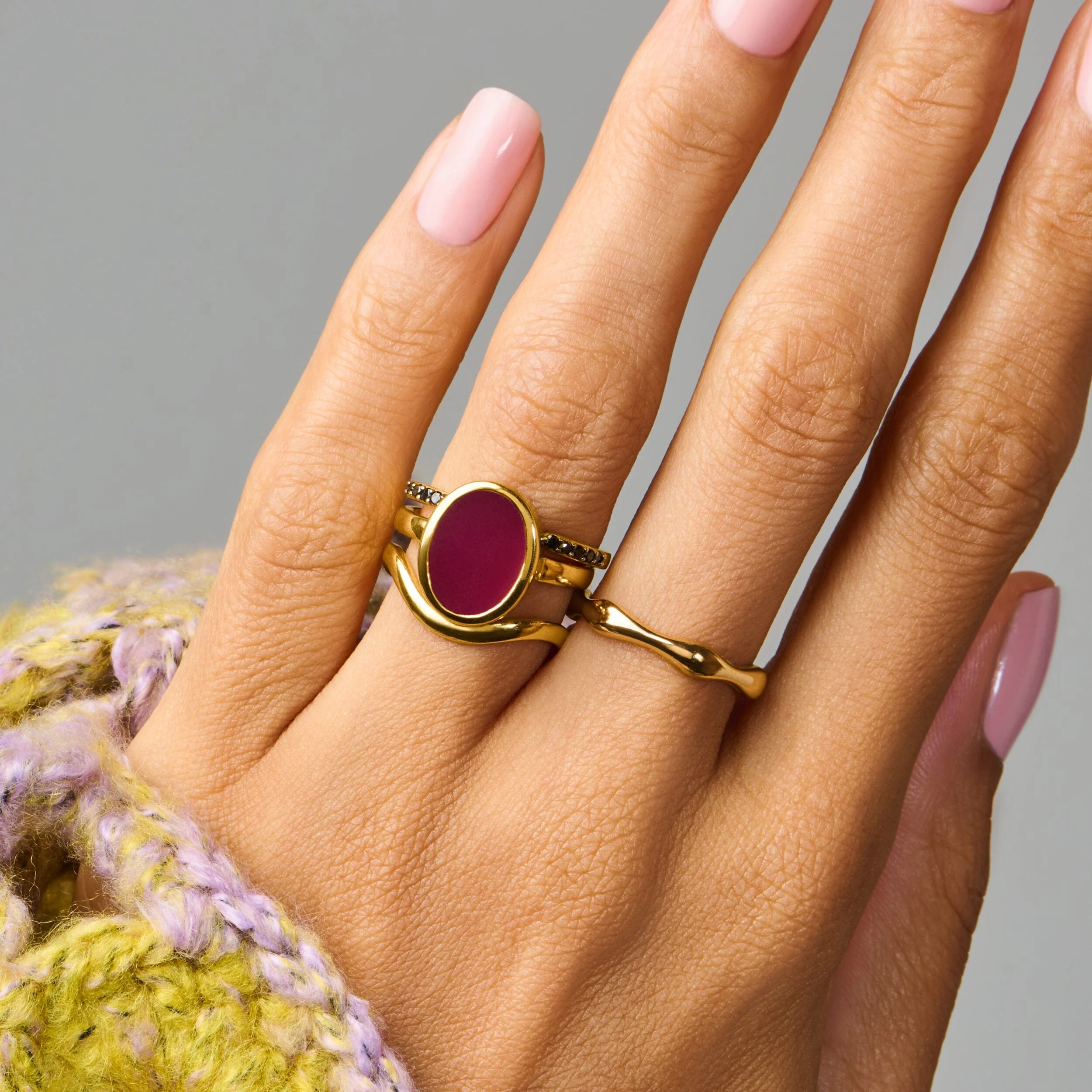 Crystal Ring - Enfolded Pink Quartz - Image 9