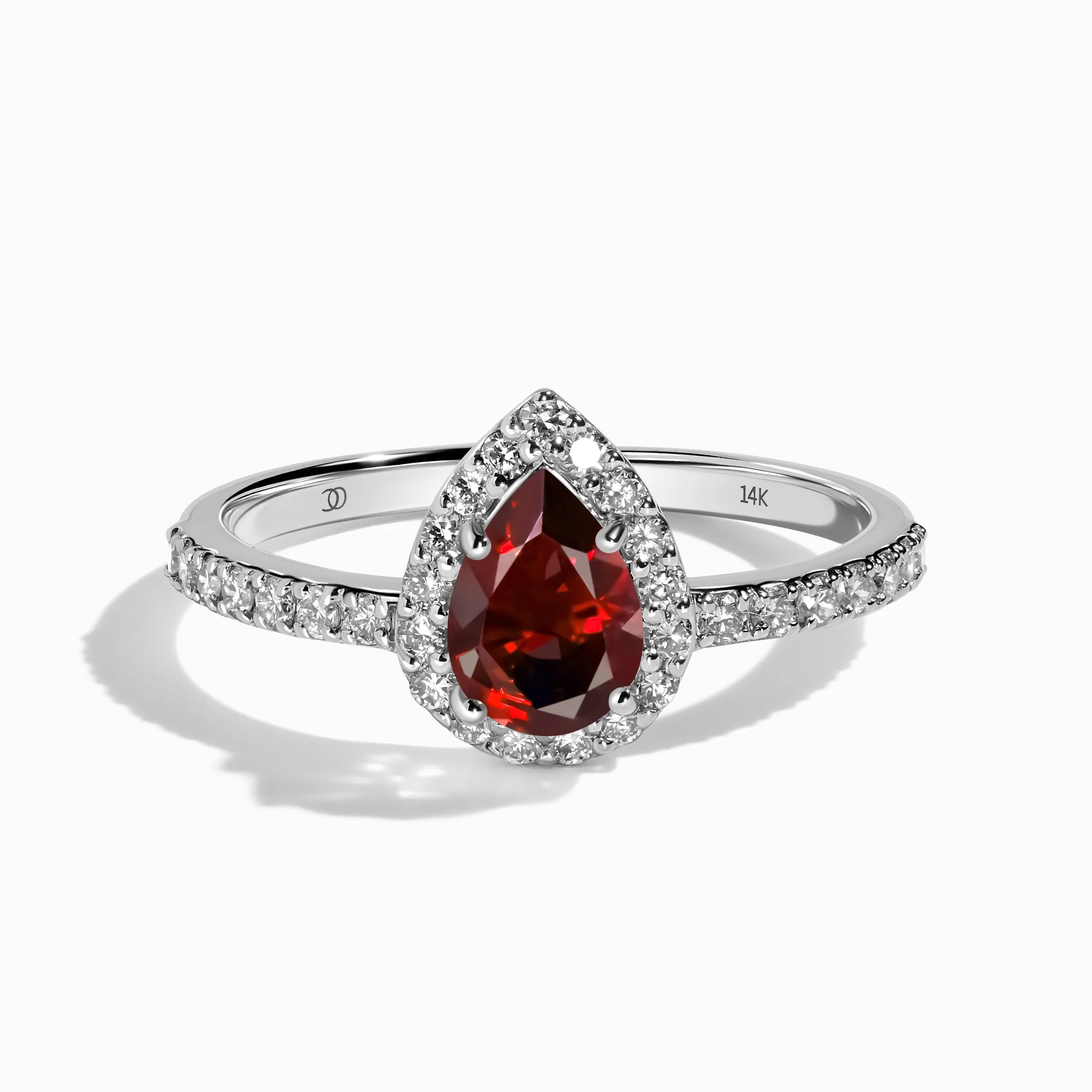 Garnet Diamond Ring - Tear of Joy - Image 3