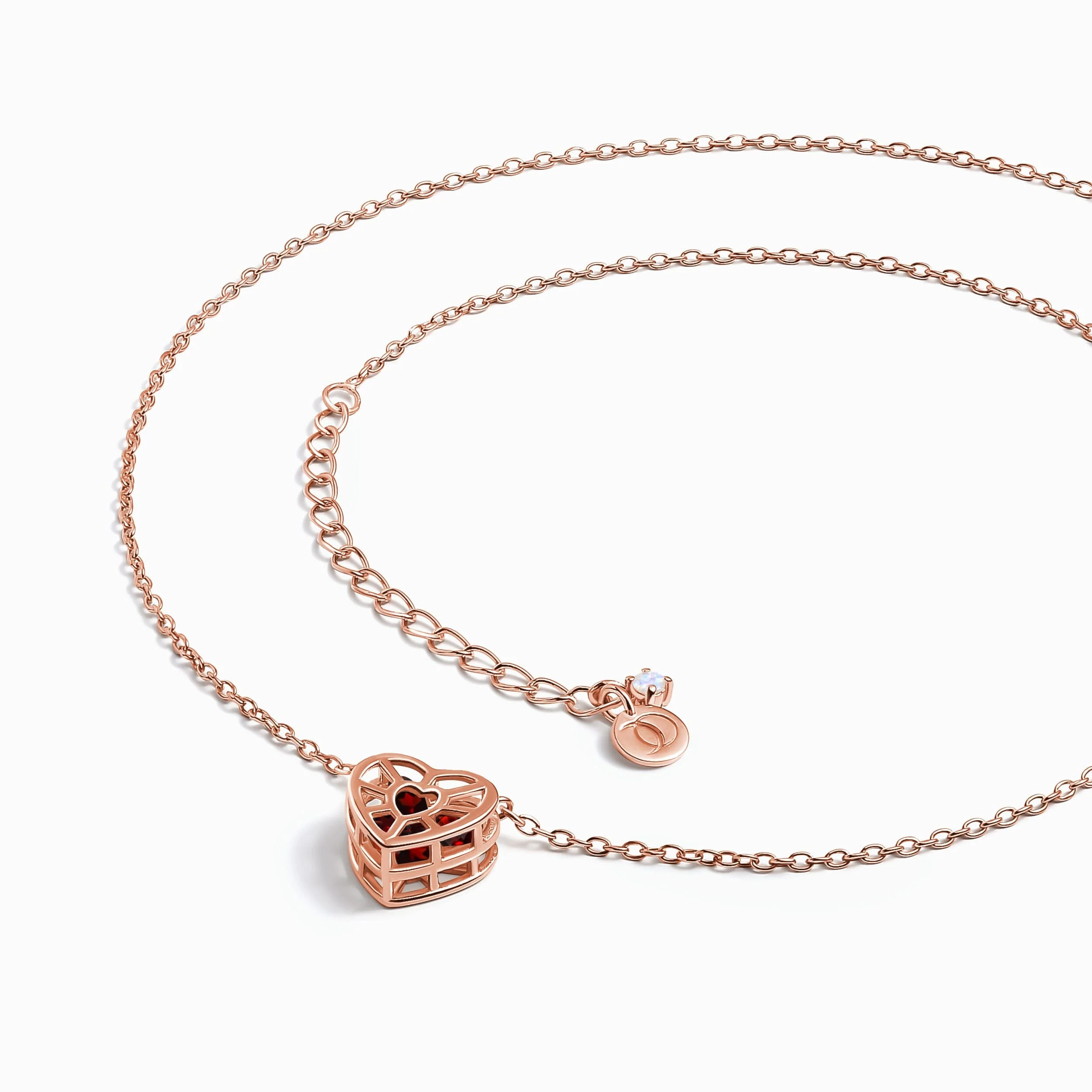 Garnet Fidget Necklace - Heart in Motion - Image 13