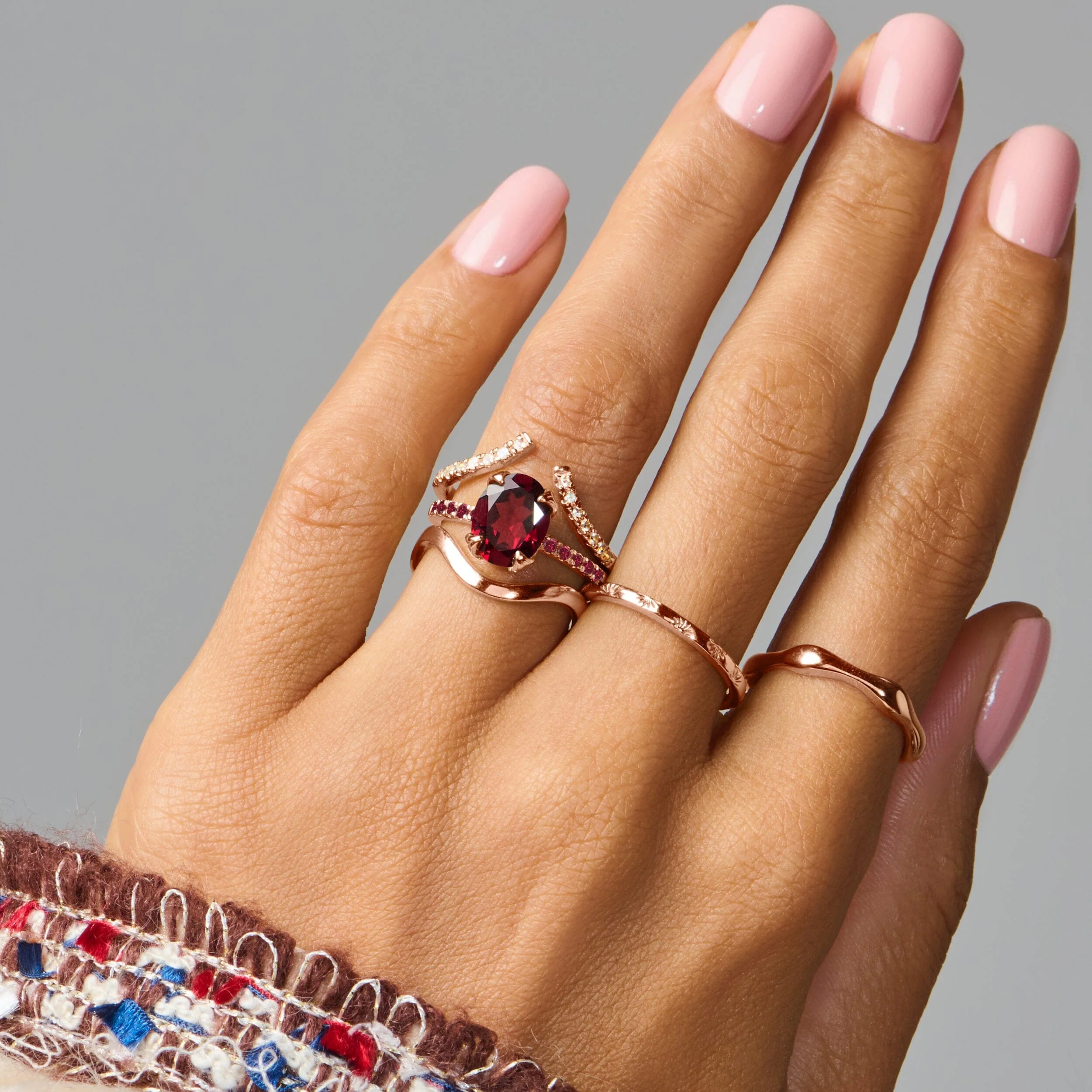 Garnet Ruby Ring - Harlow - Image 11