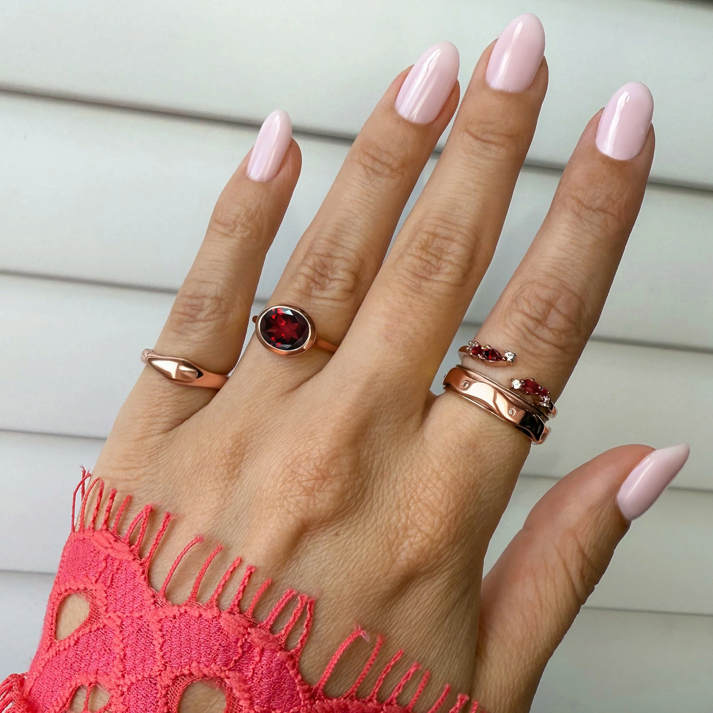 Garnet Skin Touch Ring - Feel the Passion - Image 13