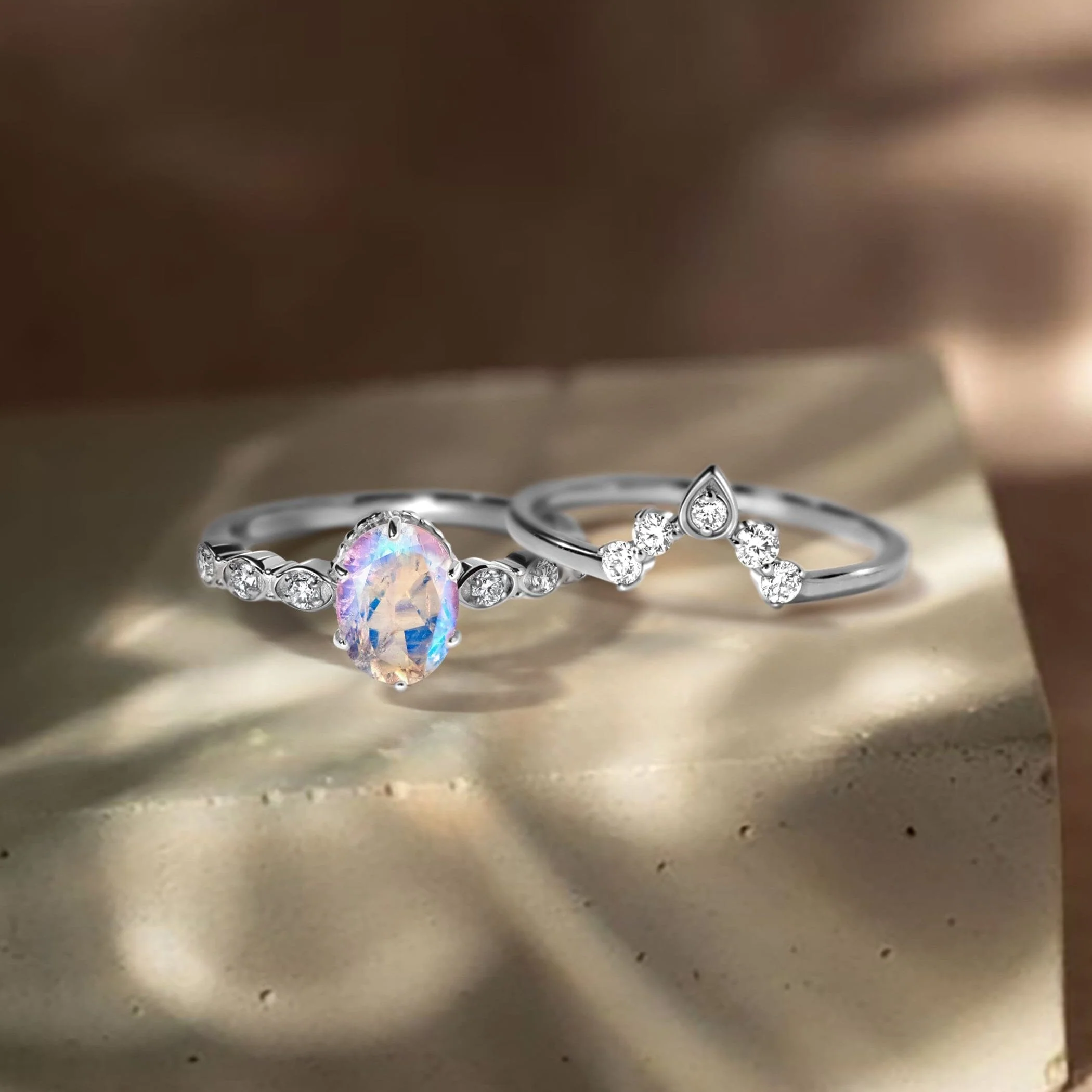 Lab Diamond Mirth Ring & Vow Band - Image 16