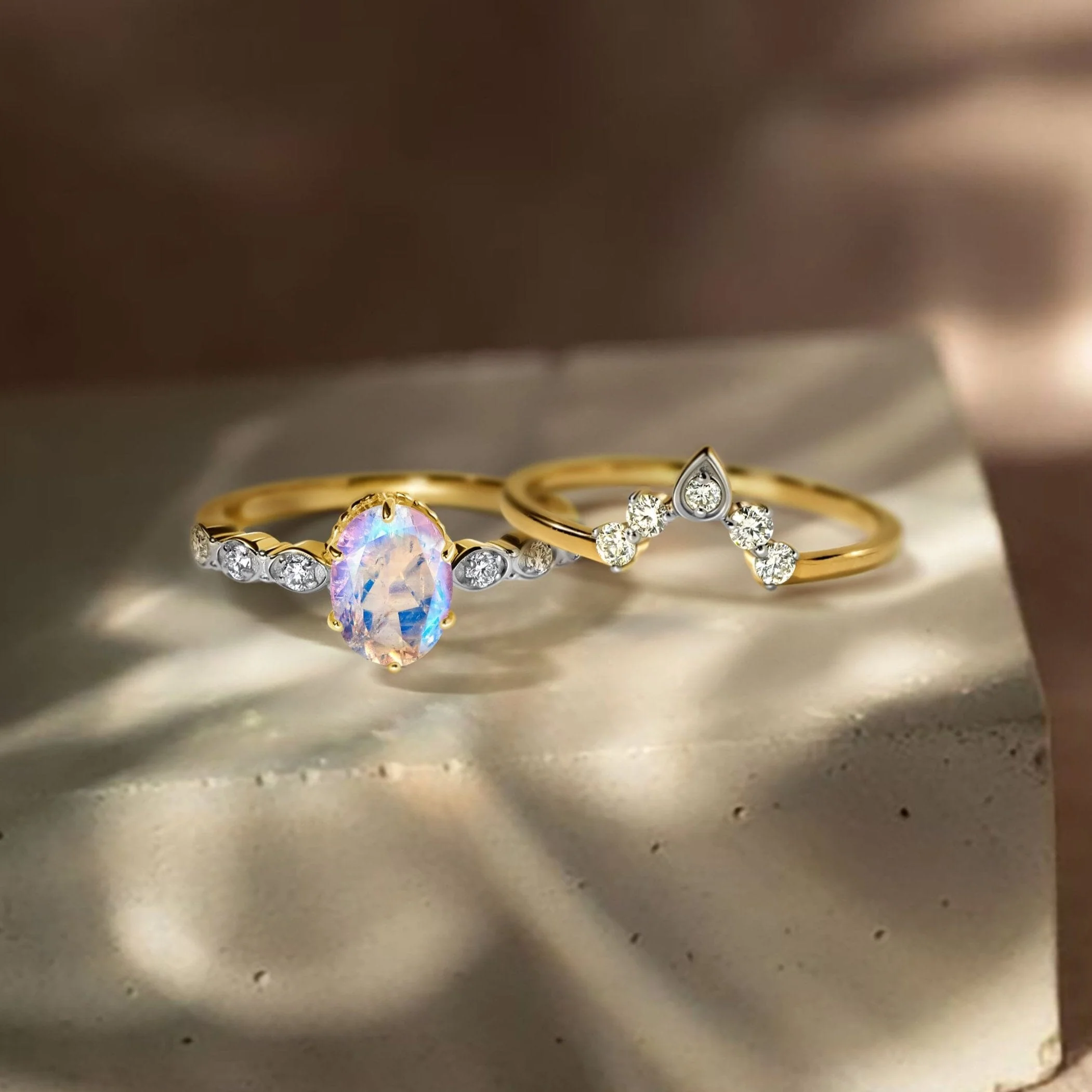 Lab Diamond Mirth Ring & Vow Band - Image 22