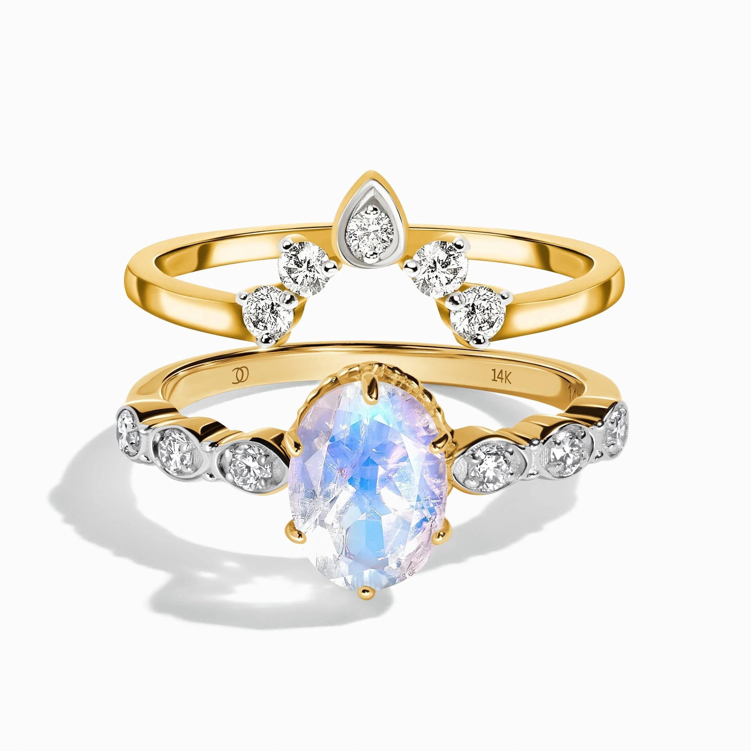Lab Diamond Mirth Ring & Vow Band - Image 5