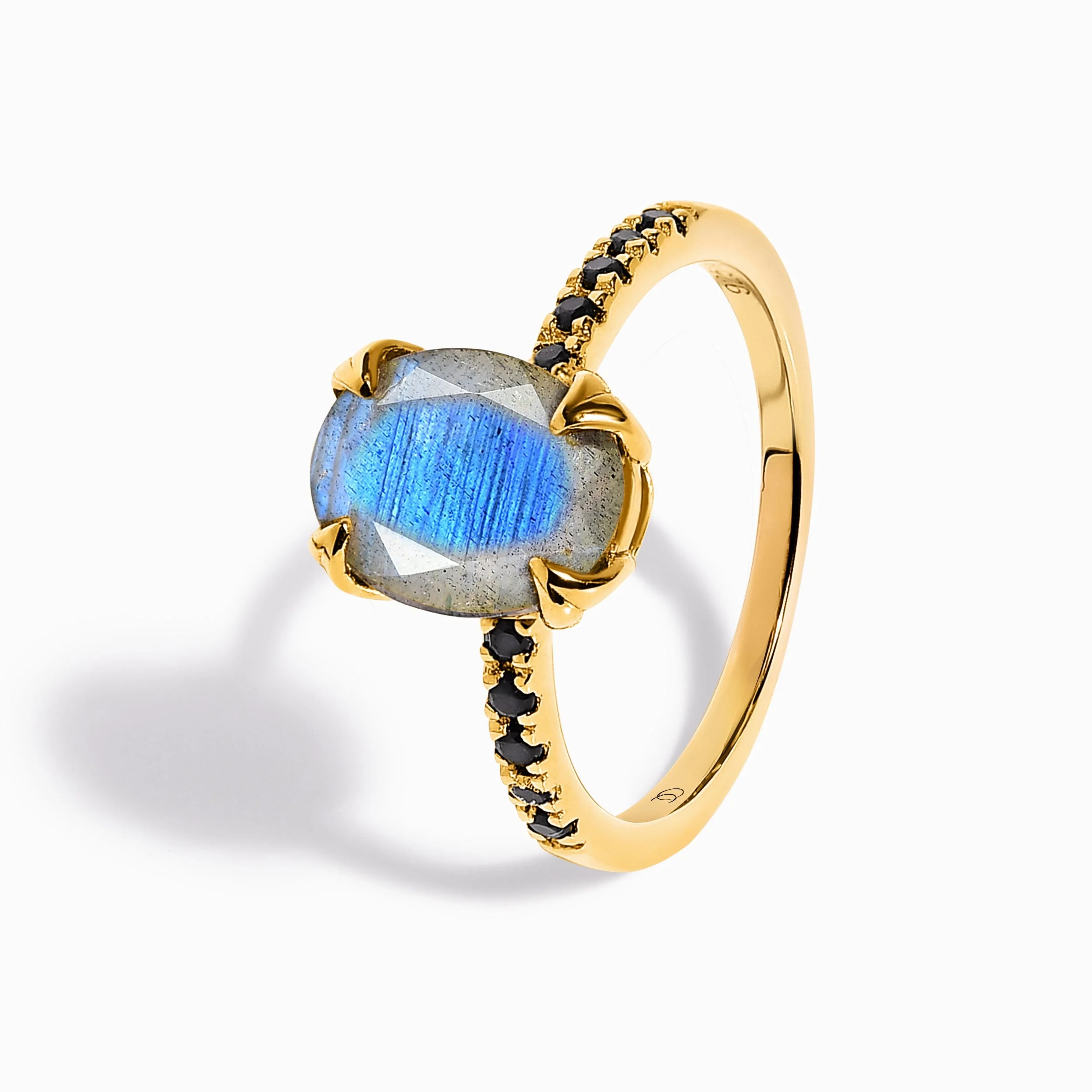 Labradorite Black Spinel Ring - Harlow - Image 14