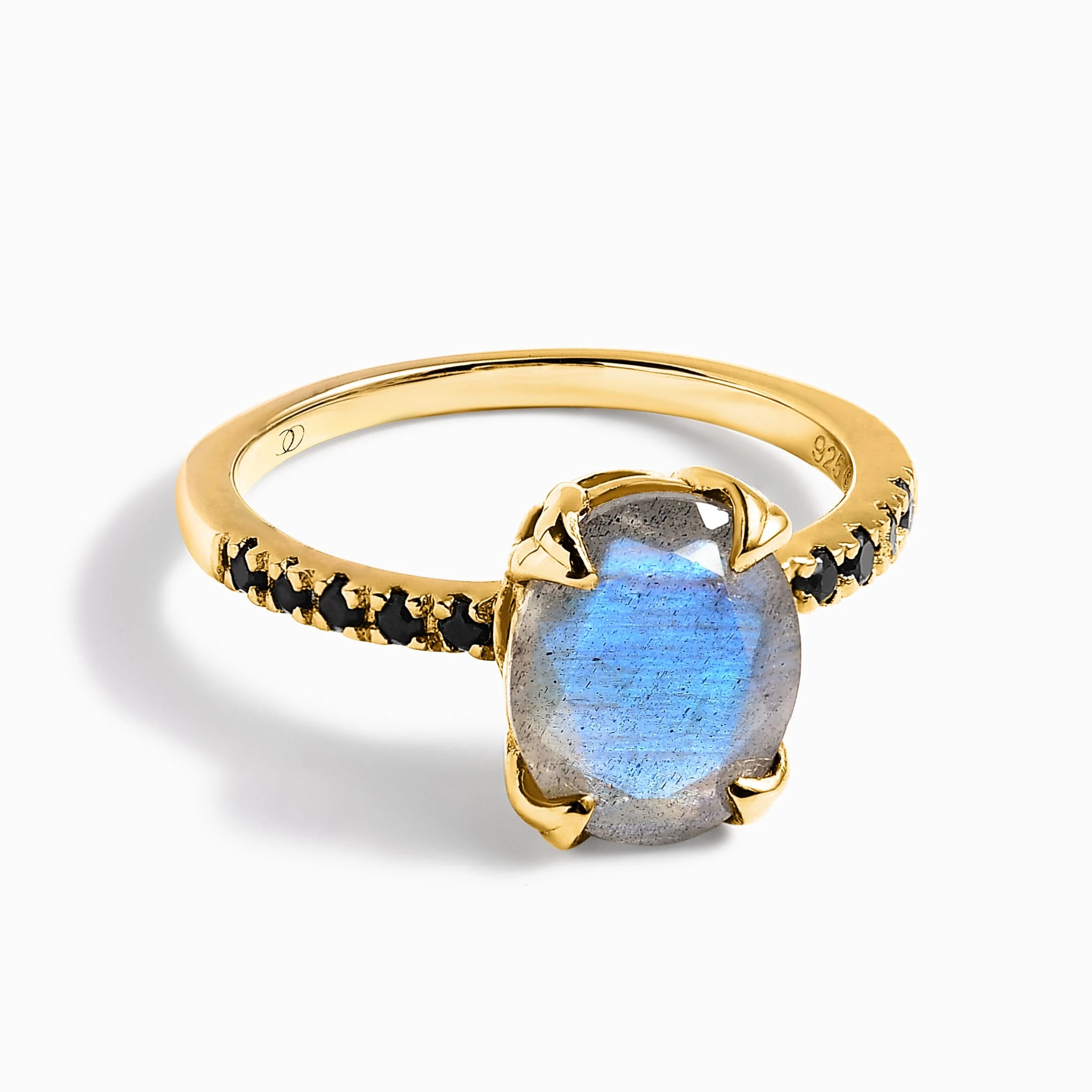 Labradorite Black Spinel Ring - Harlow - Image 5