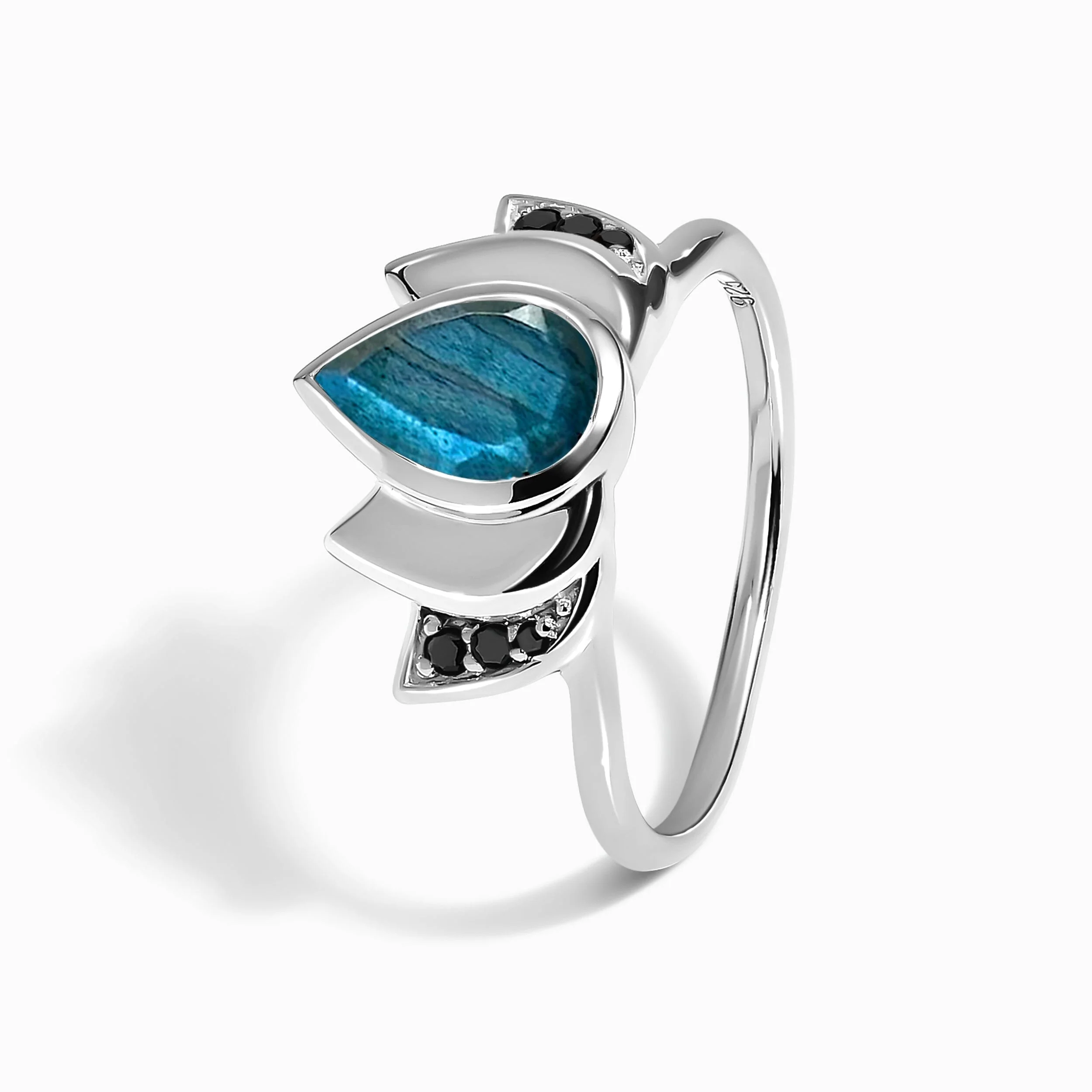 Labradorite Ring - Divine Lotus - Image 10