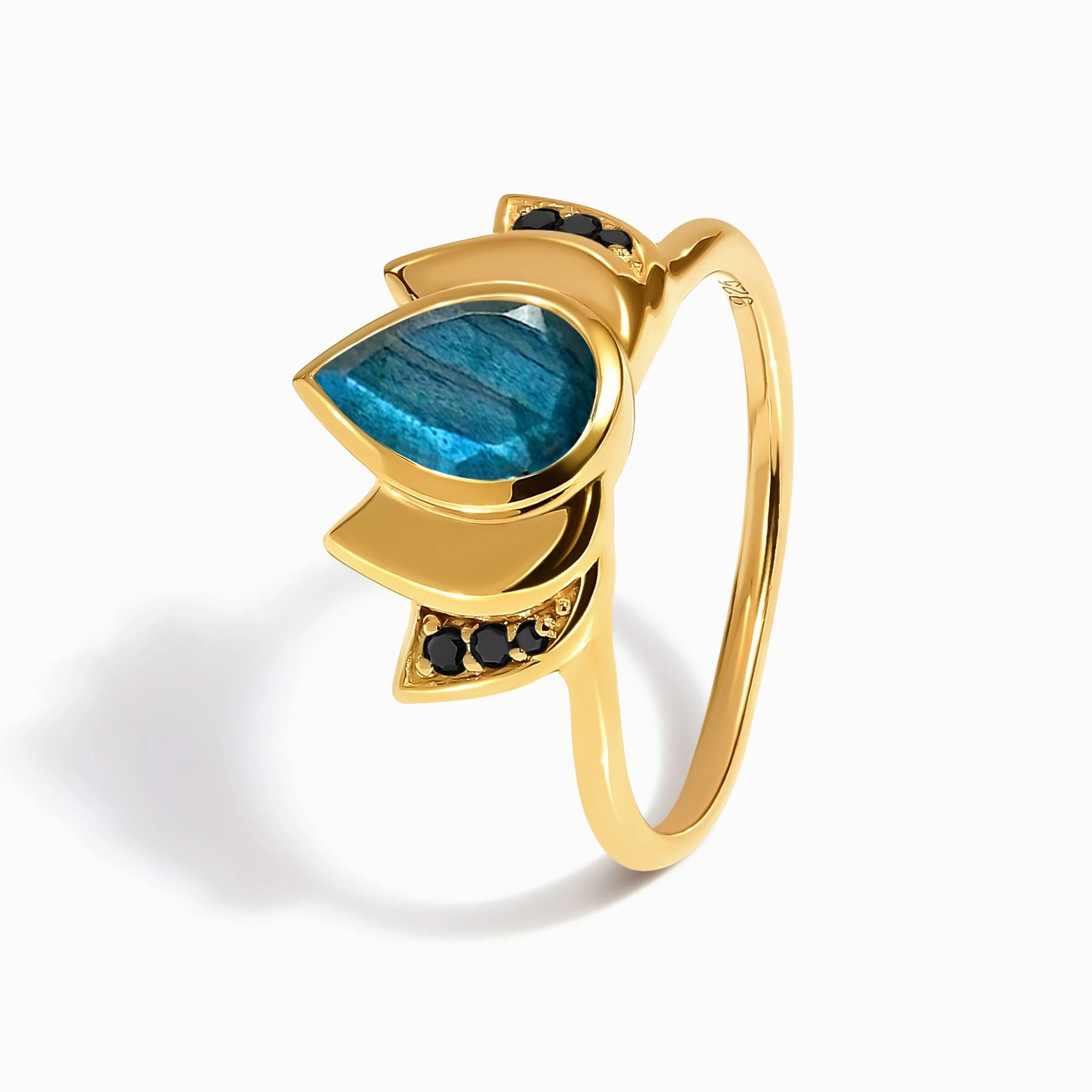 Labradorite Ring - Divine Lotus - Image 14