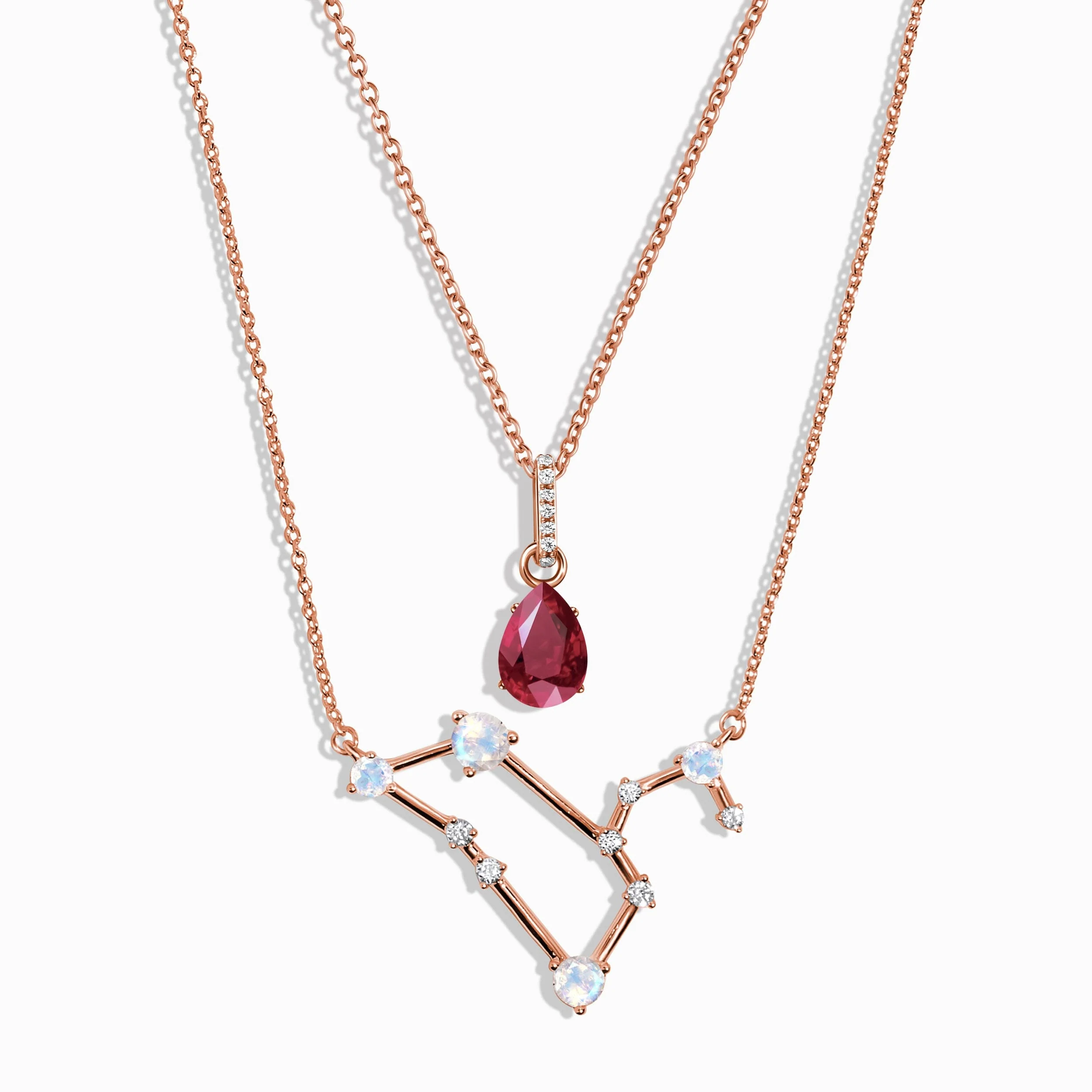 Leo Zodiac & July Birthstone Necklaces - Image 4