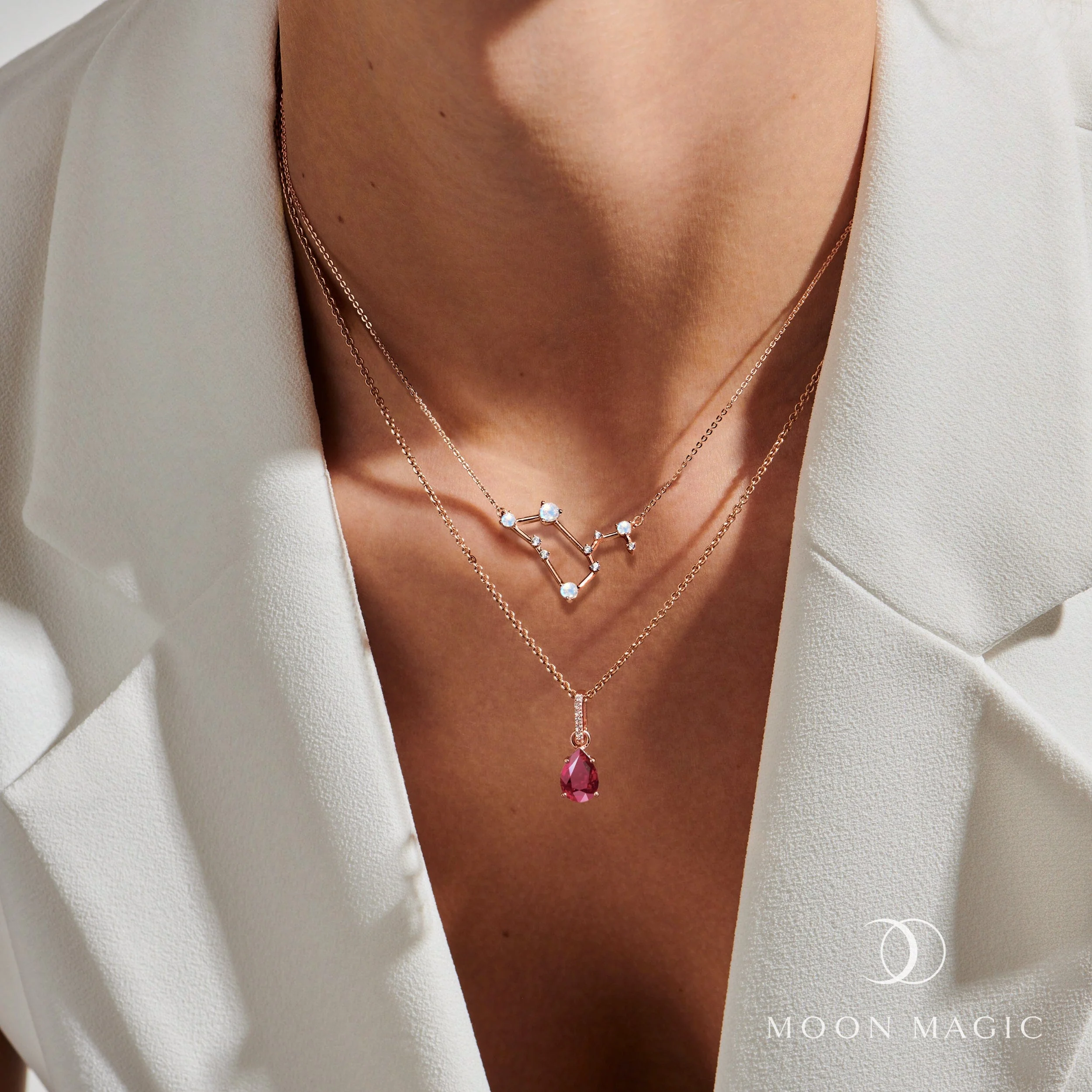 Leo Zodiac & July Birthstone Necklaces - Image 6