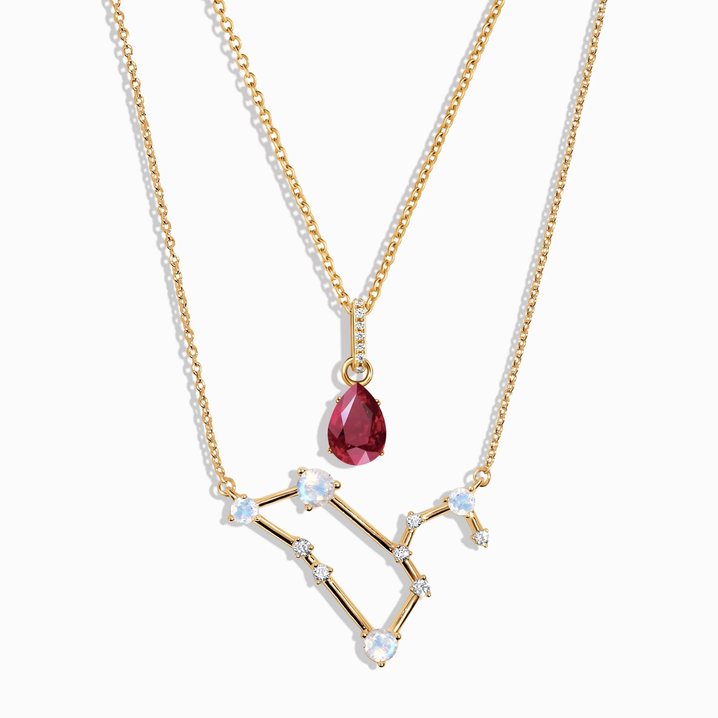 Leo Zodiac & July Birthstone Necklaces - Image 7