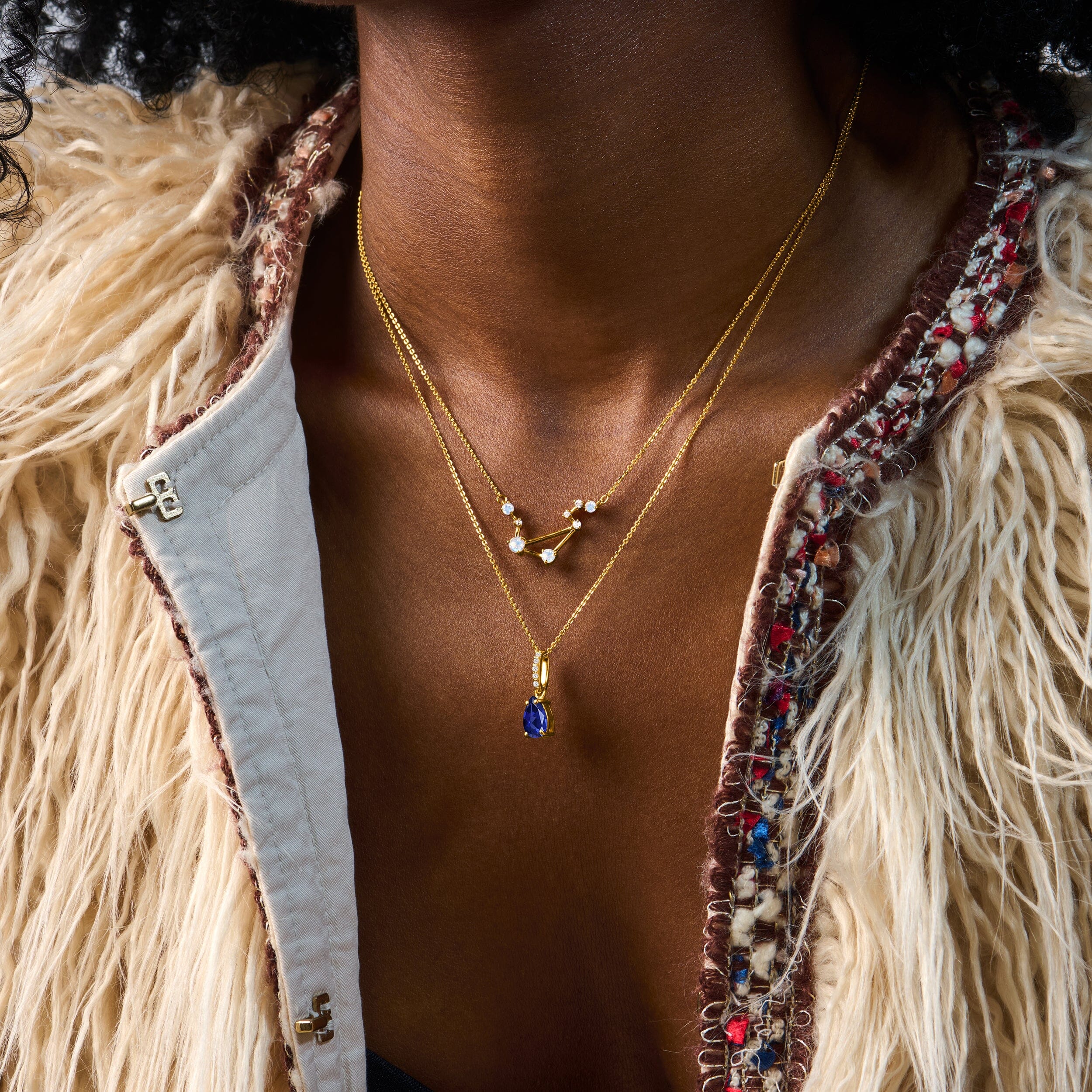 Libra Zodiac & September Birthstone Necklaces - Image 6
