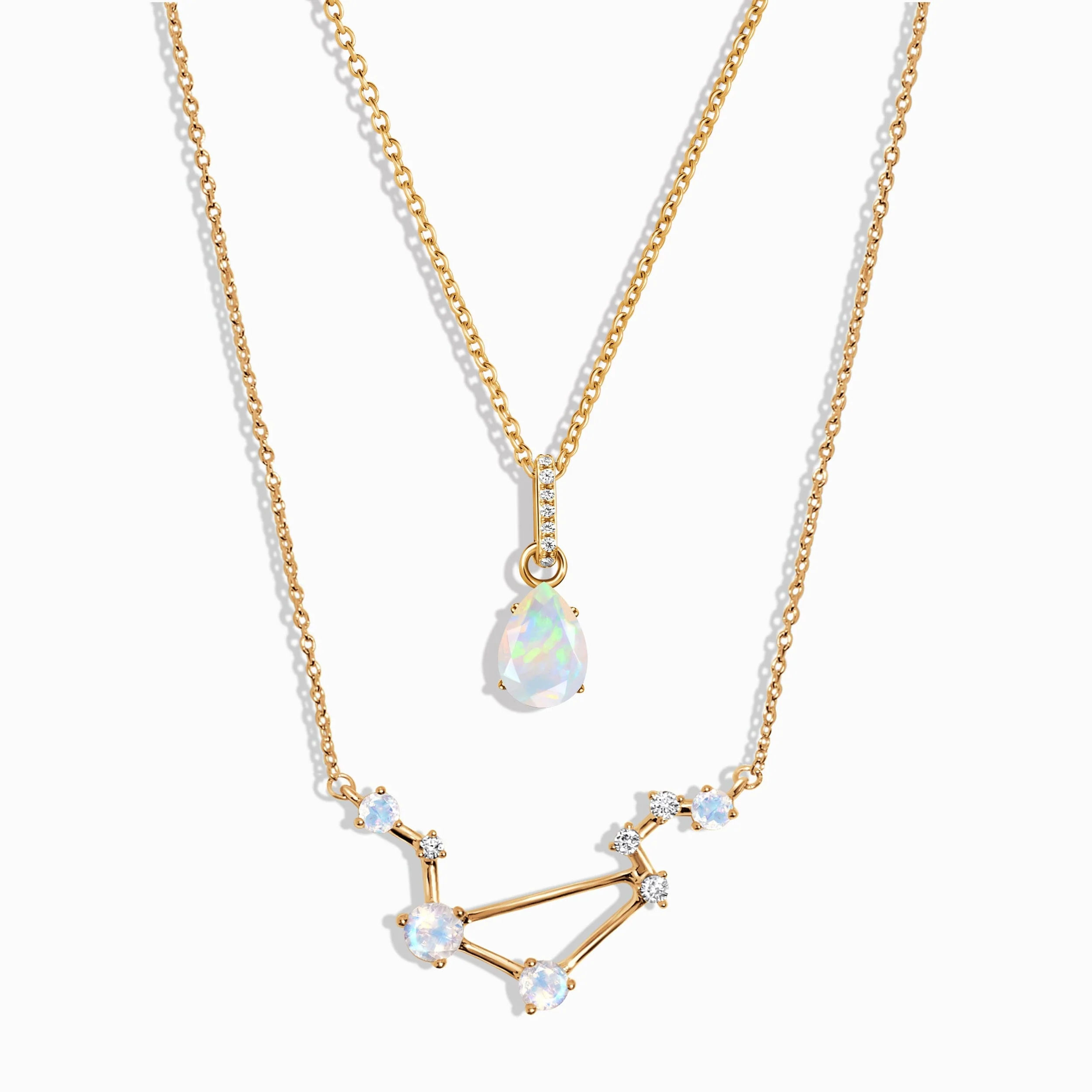 Libra Zodiac & October Birthstone Necklaces - Image 7