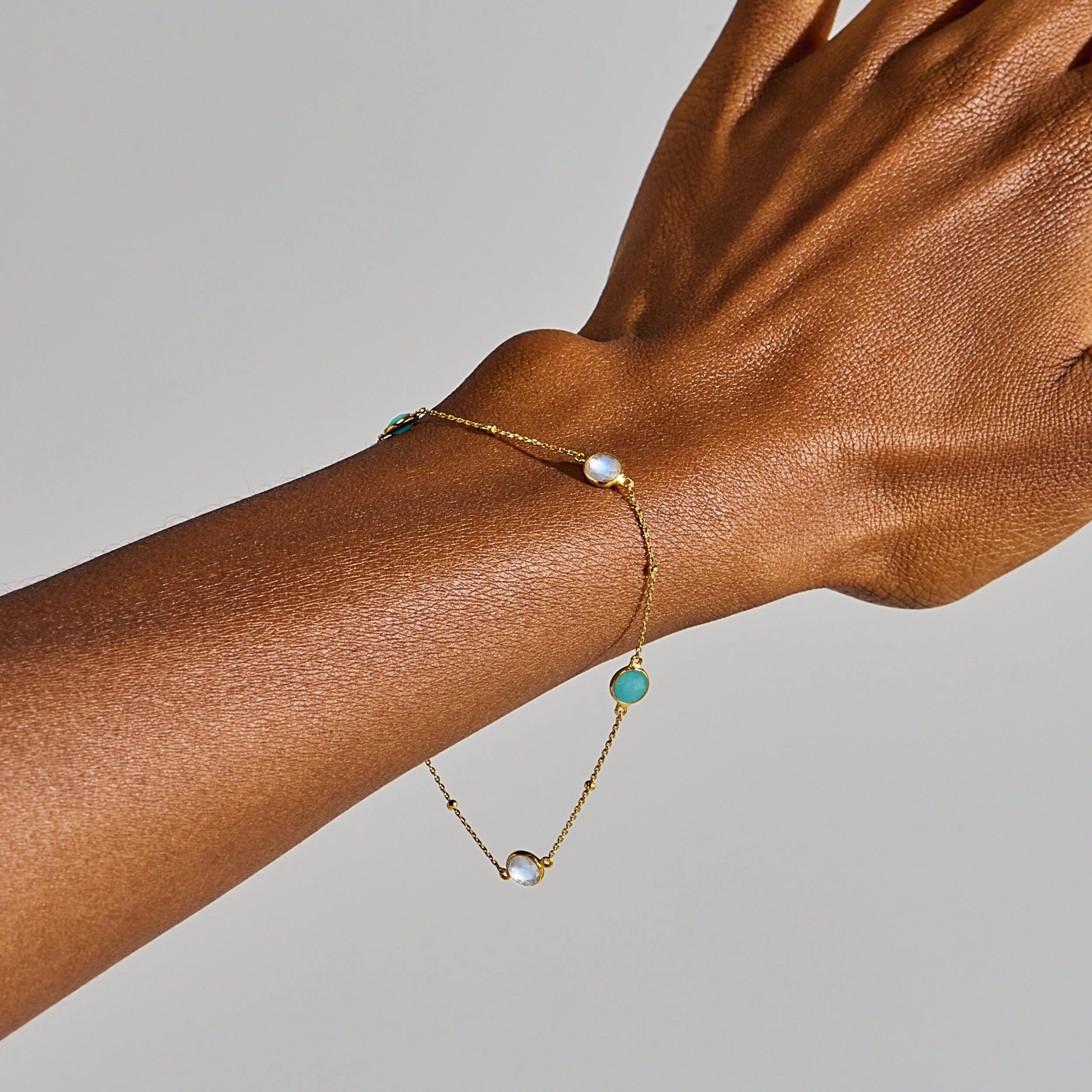Moonstone Amazonite Bracelet - Inner Tide - Image 9