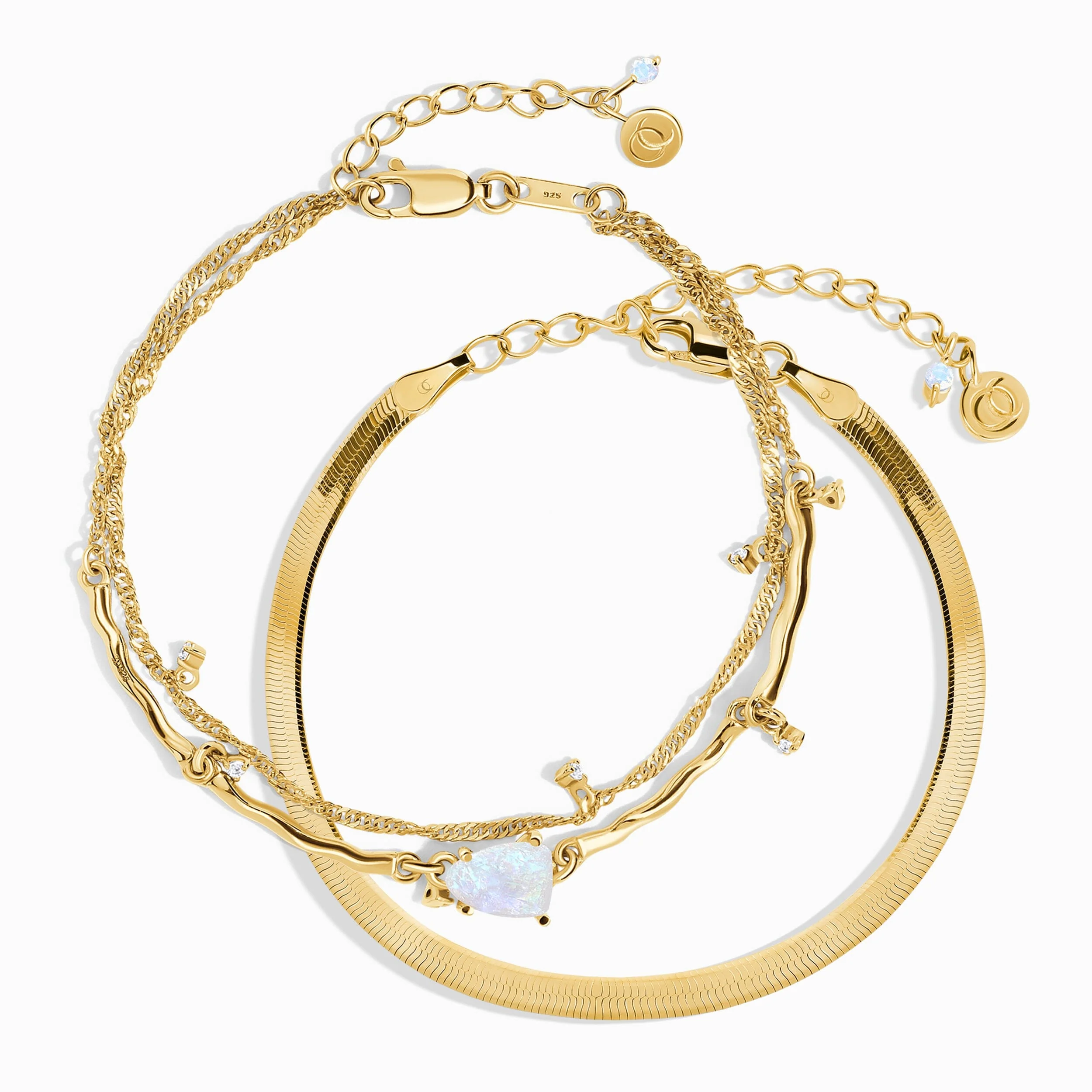 Moonstone Bracelet Stack - Flow - Image 5