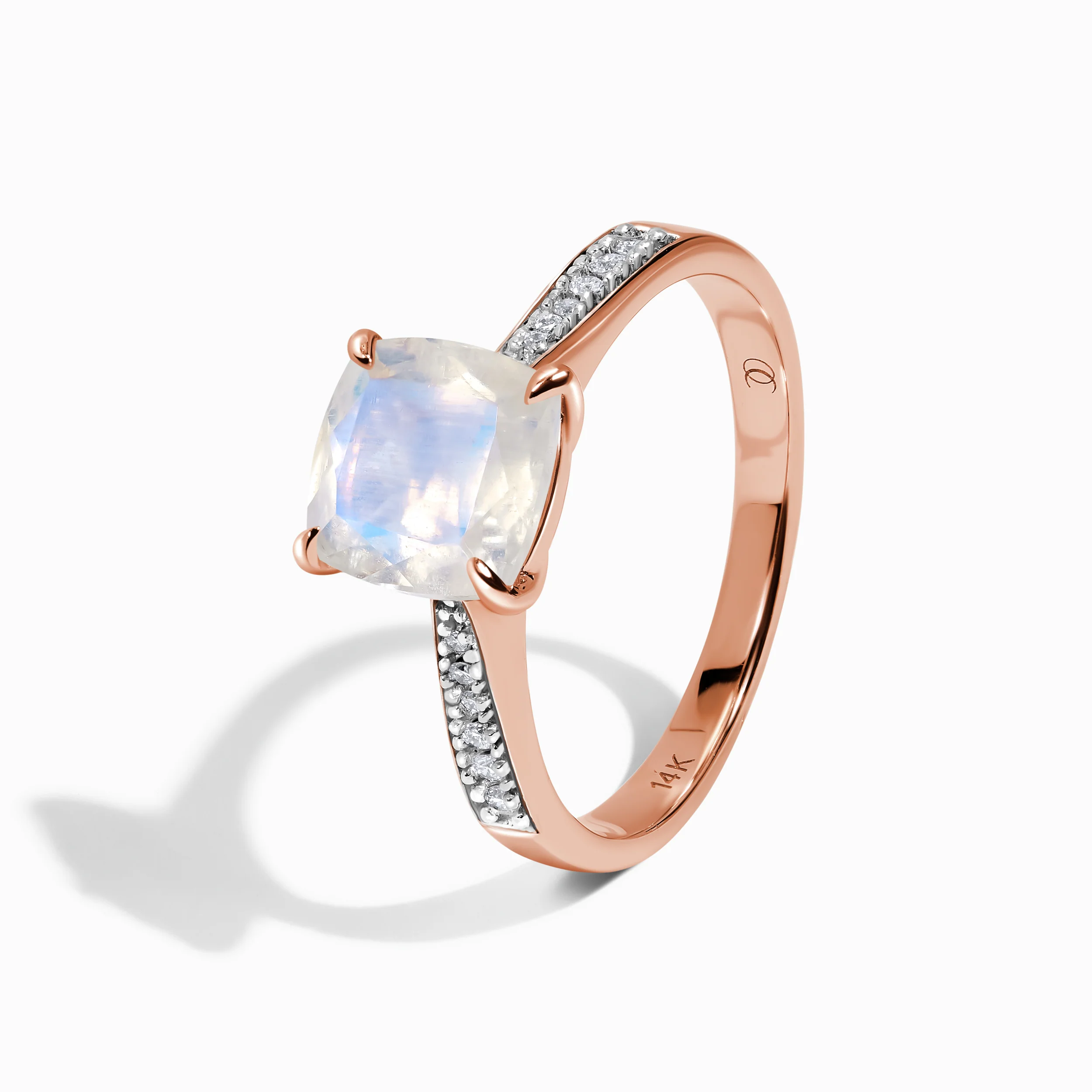 Moonstone Diamond Ring - Eternal Tie - Image 12