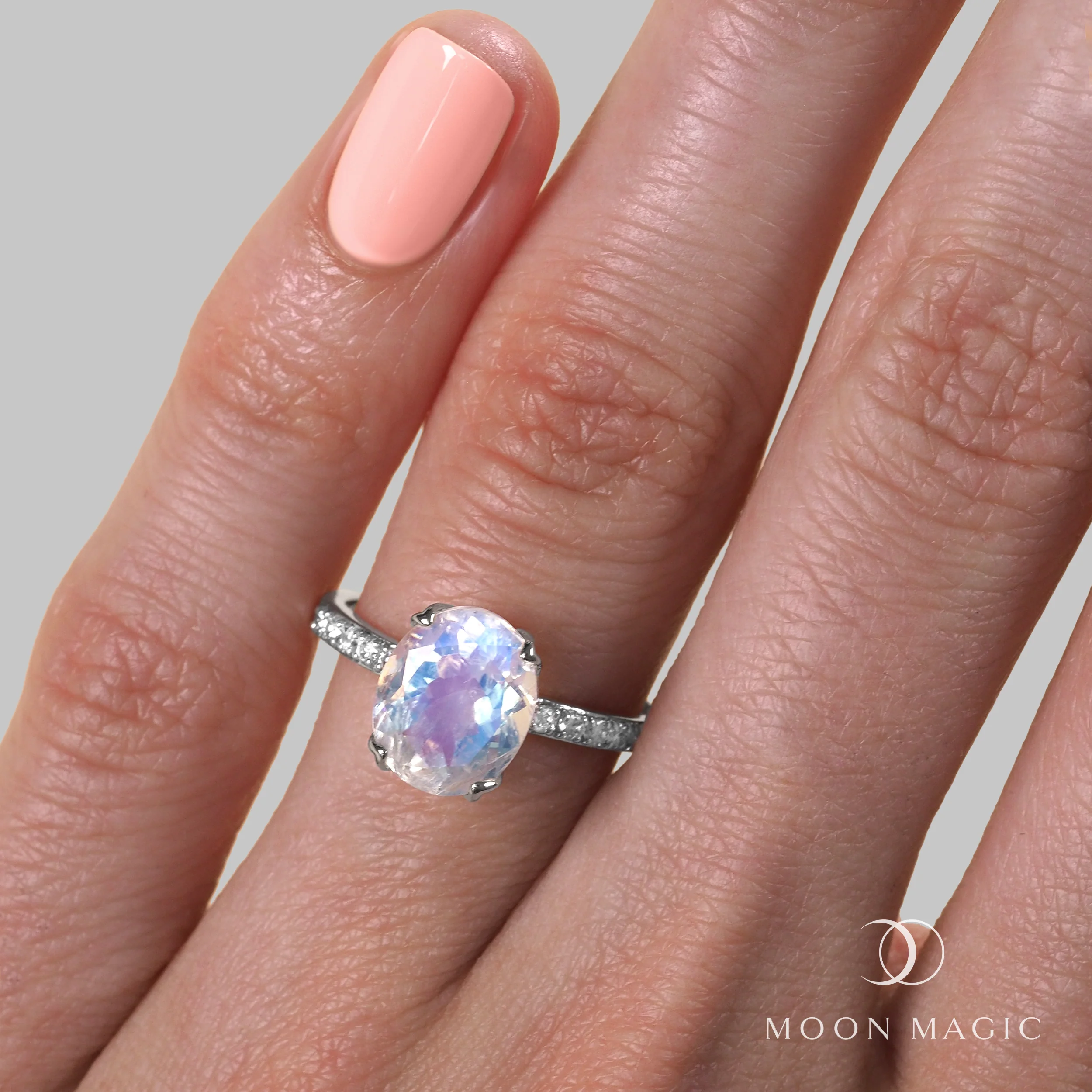 Moonstone Diamond Ring - Harlow - Image 2