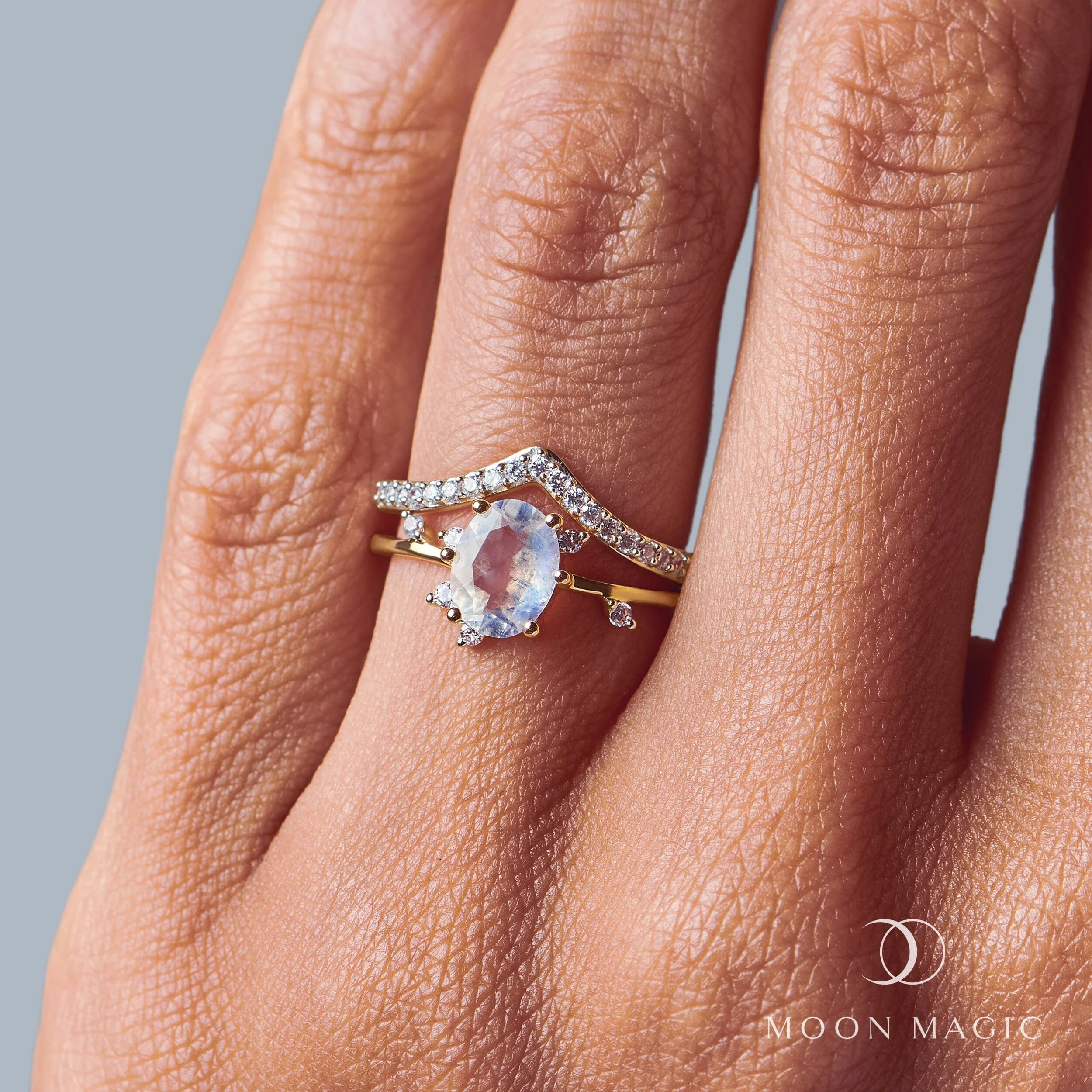 Moonstone Diamond Ring - Muse - Image 13