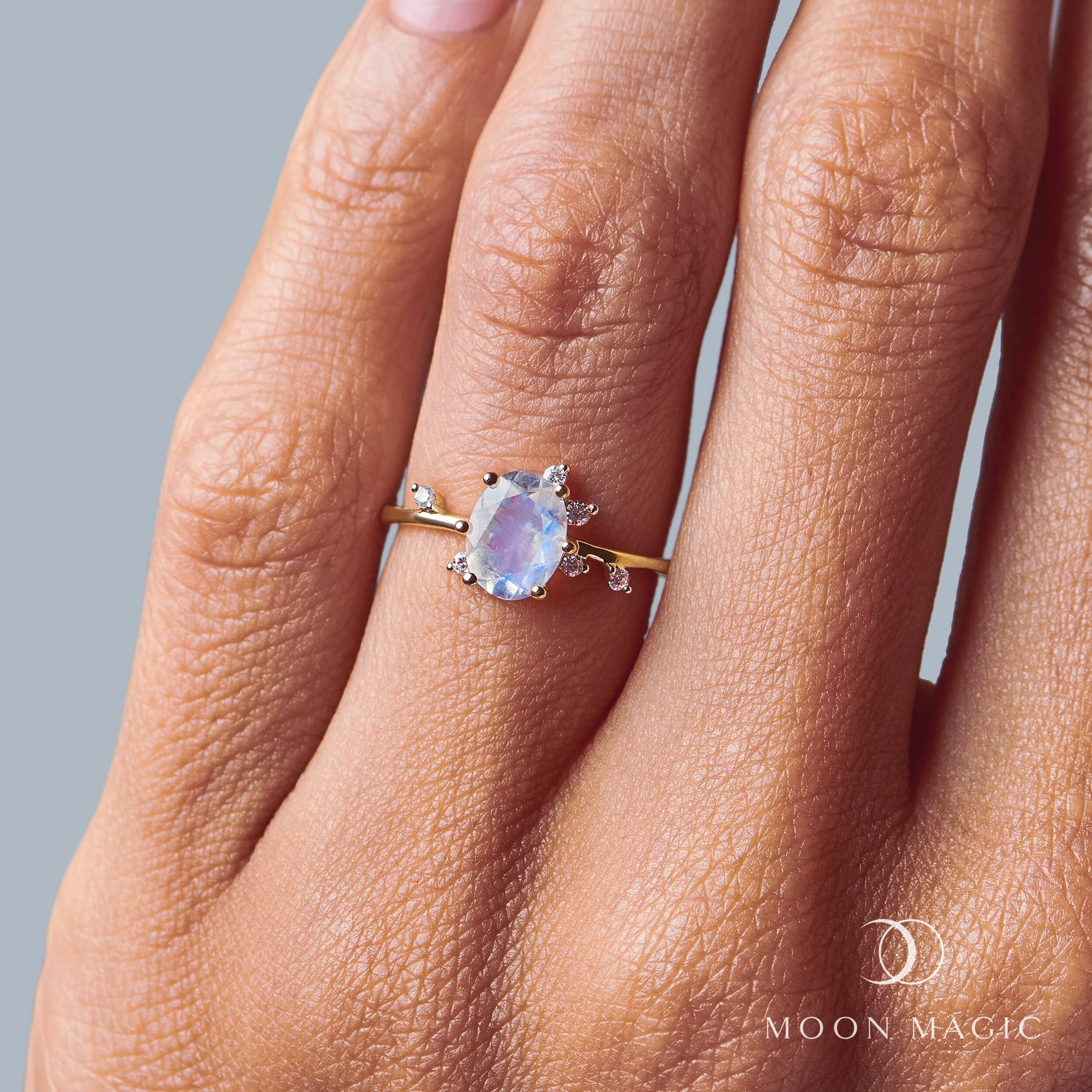 Moonstone Diamond Ring - Muse - Image 6