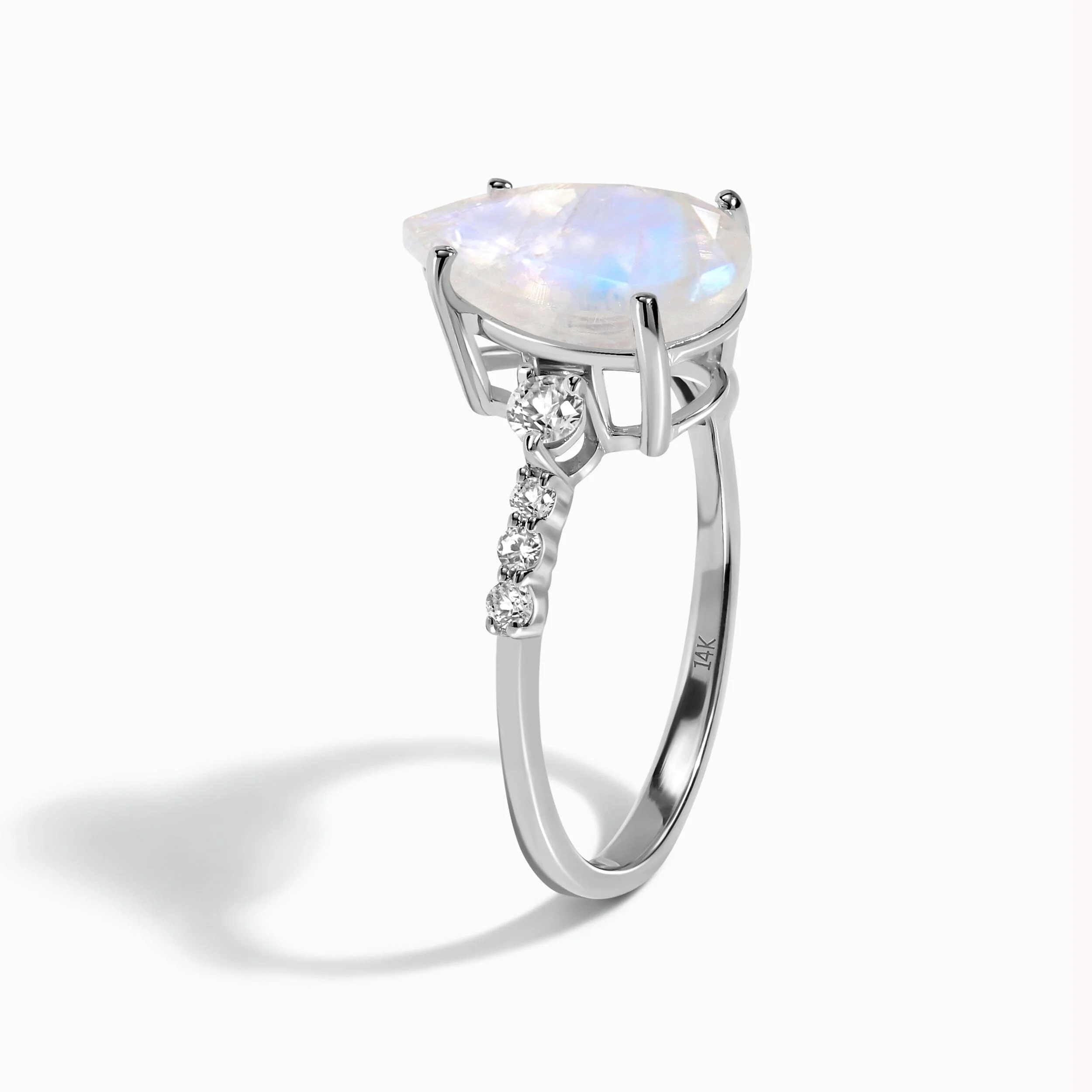 Moonstone Diamond Ring - Queen Of Lustre - Image 10